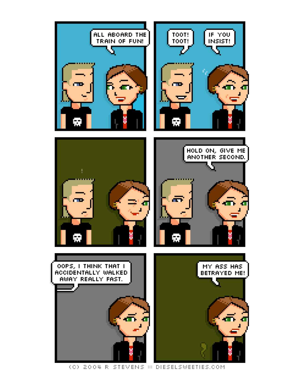 Diesel Sweeties (ebook volumes), page 134. Diesel Sweeties by R. Stevens, CC BY-NC. https://dieselsweeties.com/ebooks/