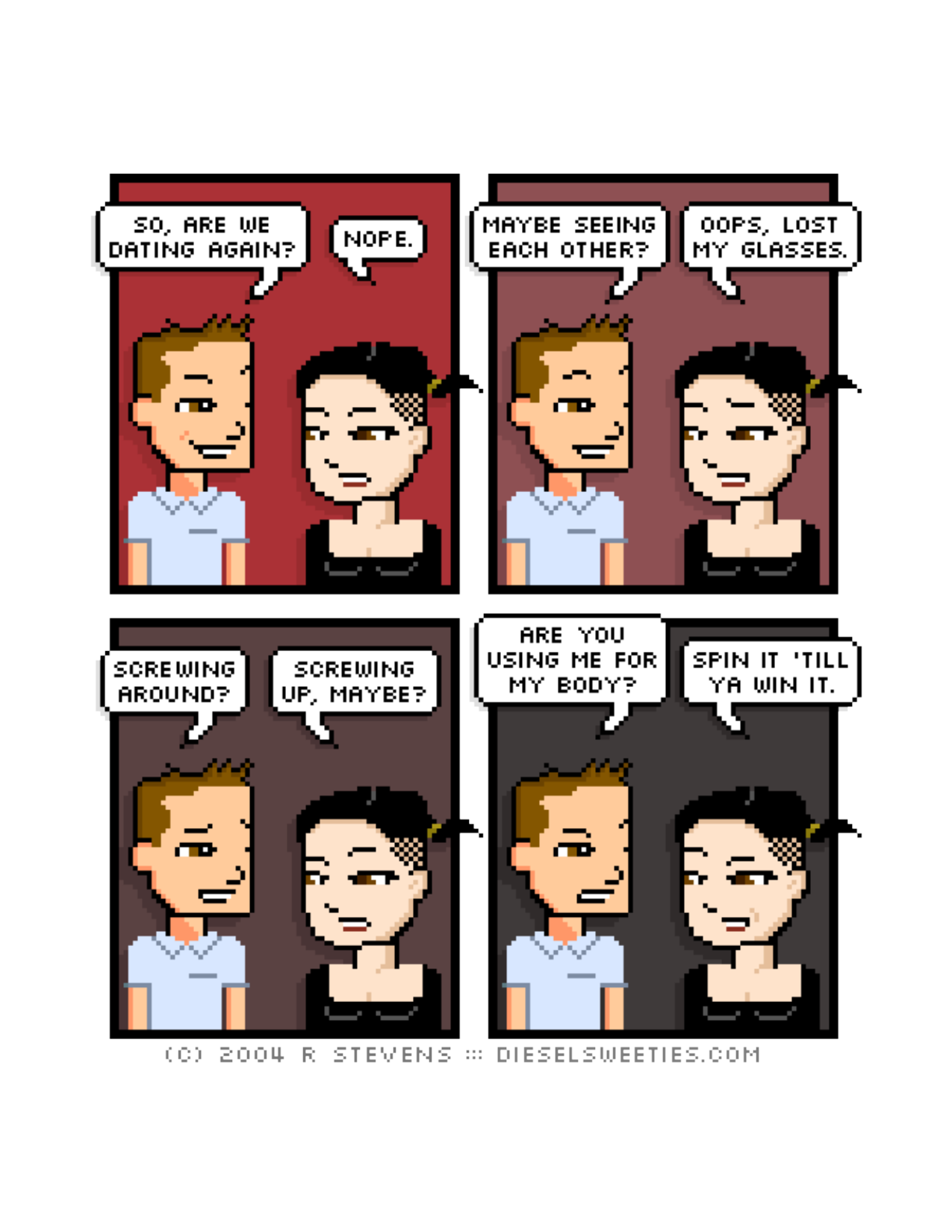 Diesel Sweeties (ebook volumes), page 136. Diesel Sweeties by R. Stevens, CC BY-NC. https://dieselsweeties.com/ebooks/