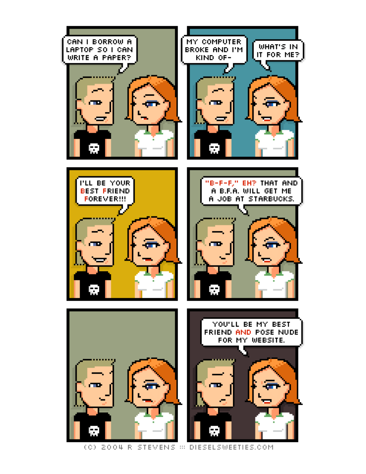 Diesel Sweeties (ebook volumes), page 142. Diesel Sweeties by R. Stevens, CC BY-NC. https://dieselsweeties.com/ebooks/