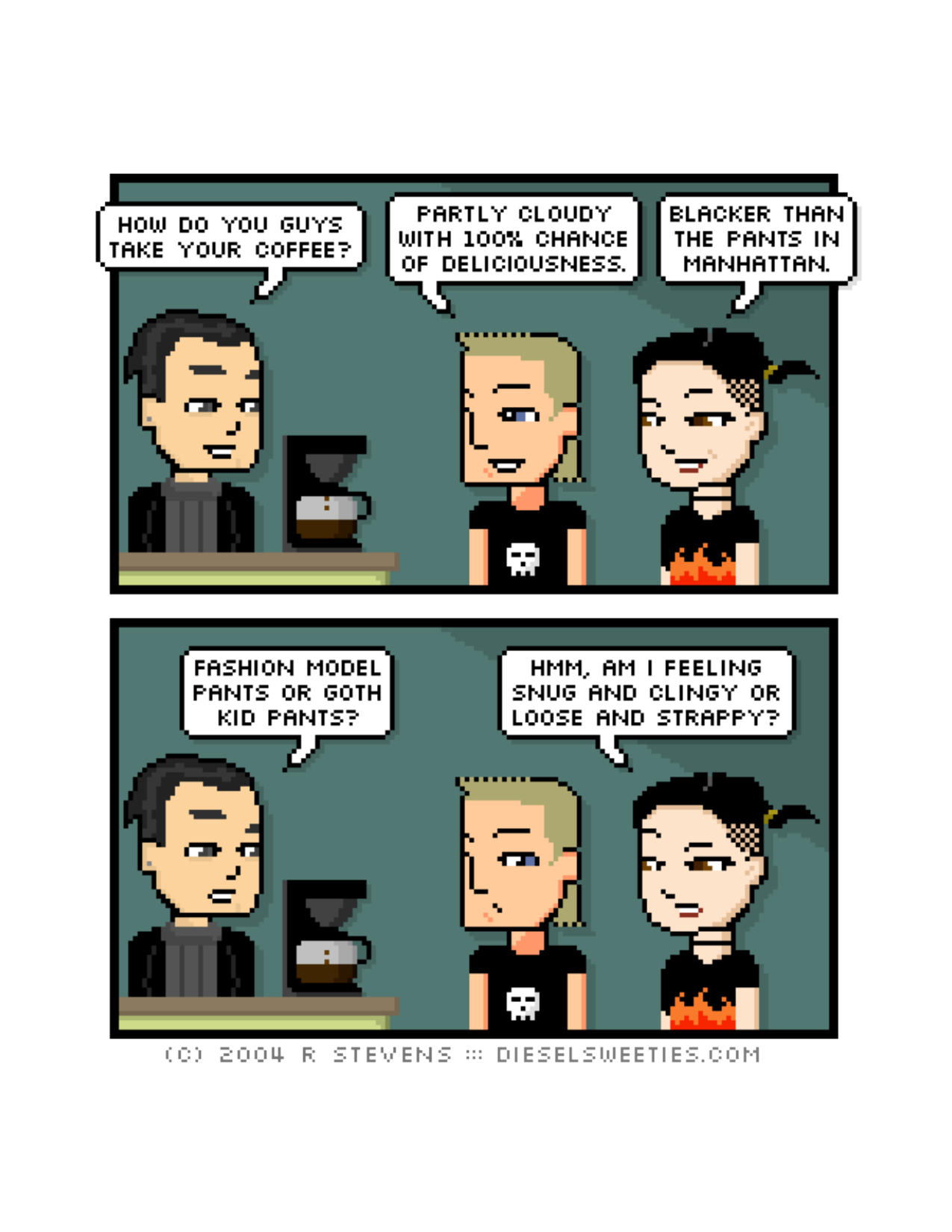 Diesel Sweeties (ebook volumes), page 145. Diesel Sweeties by R. Stevens, CC BY-NC. https://dieselsweeties.com/ebooks/