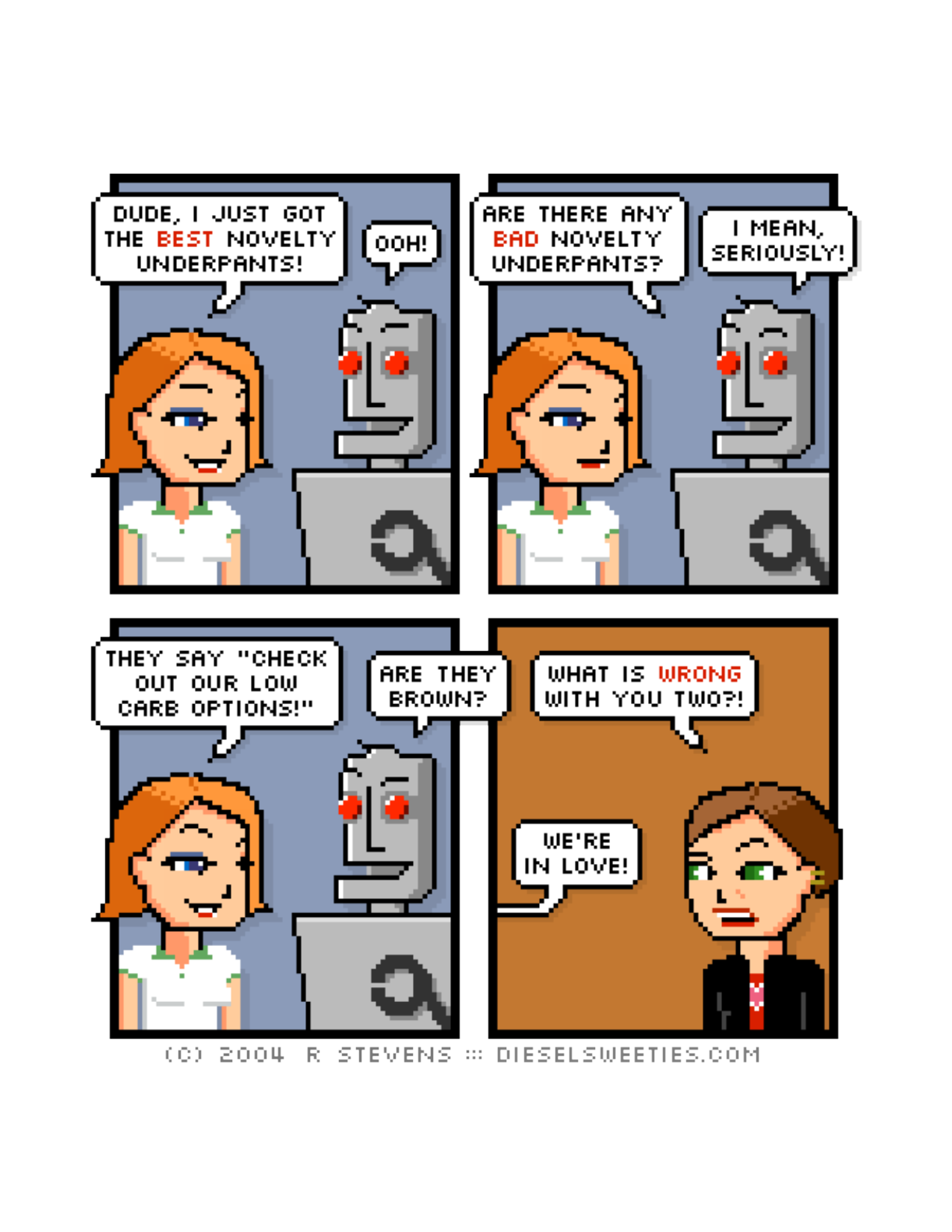 Diesel Sweeties (ebook volumes), page 161. Diesel Sweeties by R. Stevens, CC BY-NC. https://dieselsweeties.com/ebooks/
