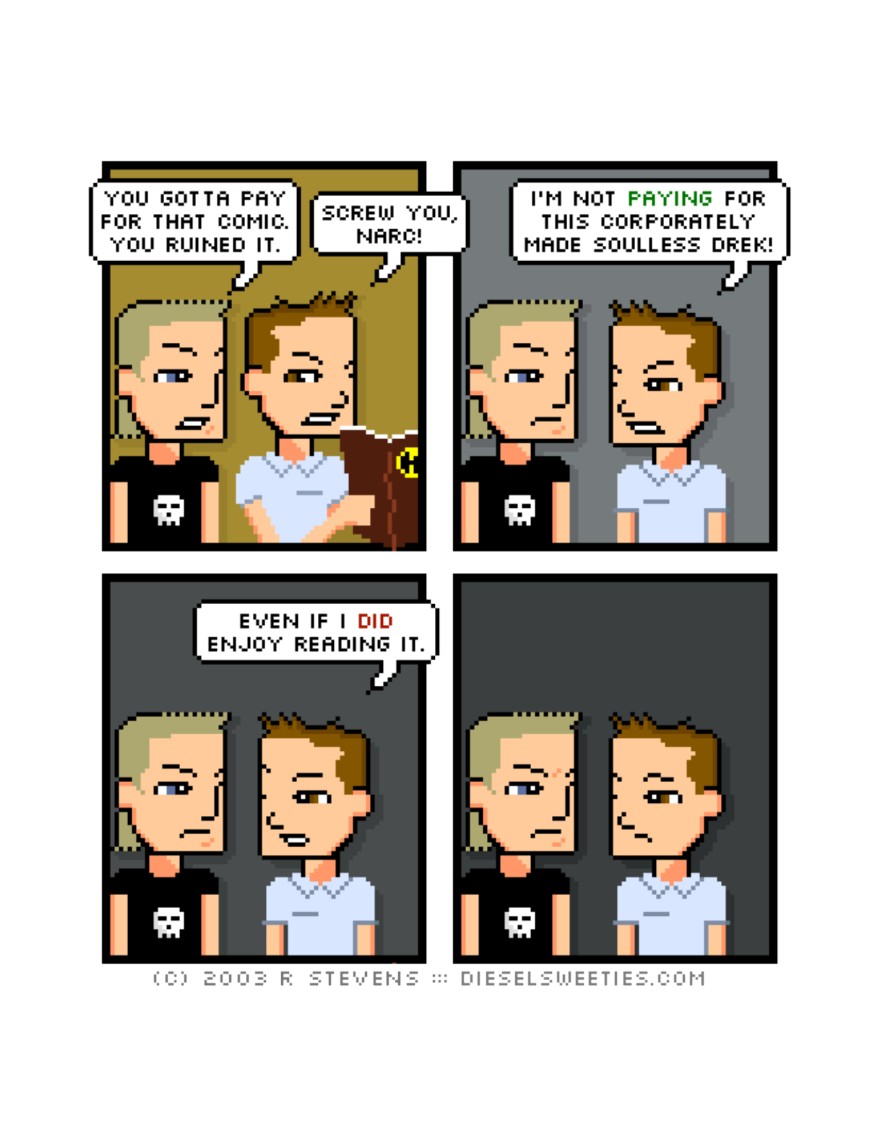 Diesel Sweeties (ebook volumes), page 24. Diesel Sweeties by R. Stevens, CC BY-NC. https://dieselsweeties.com/ebooks/