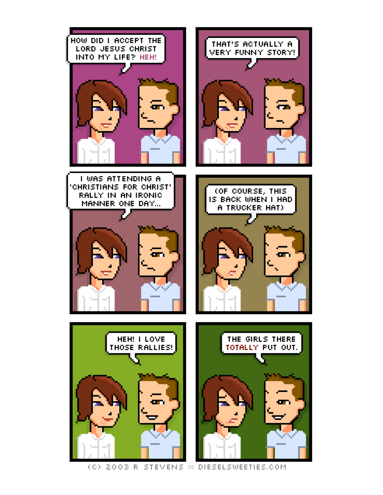 Diesel Sweeties (ebook volumes), page 37. Diesel Sweeties by R. Stevens, CC BY-NC. https://dieselsweeties.com/ebooks/
