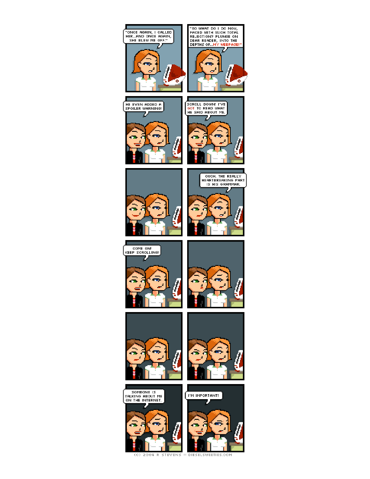 Diesel Sweeties (ebook volumes), page 84. Diesel Sweeties by R. Stevens, CC BY-NC. https://dieselsweeties.com/ebooks/