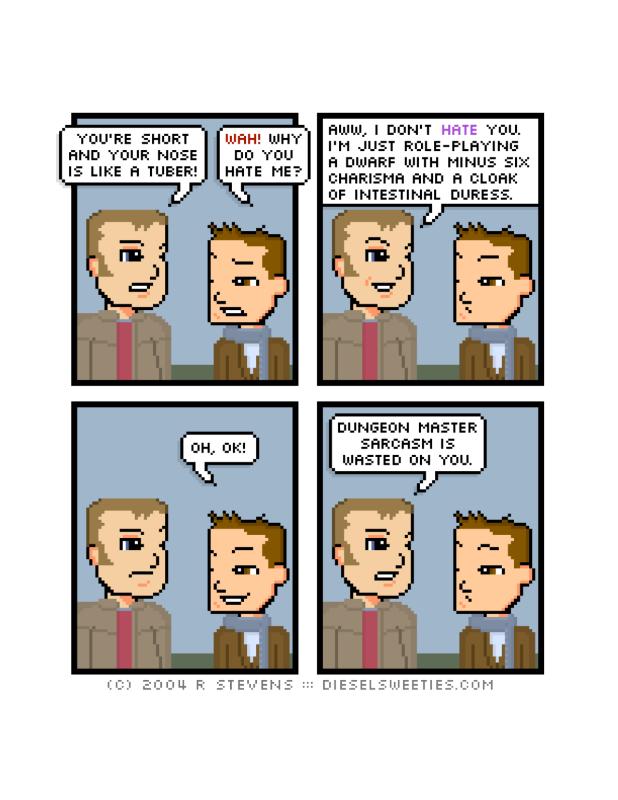 Diesel Sweeties (ebook volumes), page 98. Diesel Sweeties by R. Stevens, CC BY-NC. https://dieselsweeties.com/ebooks/