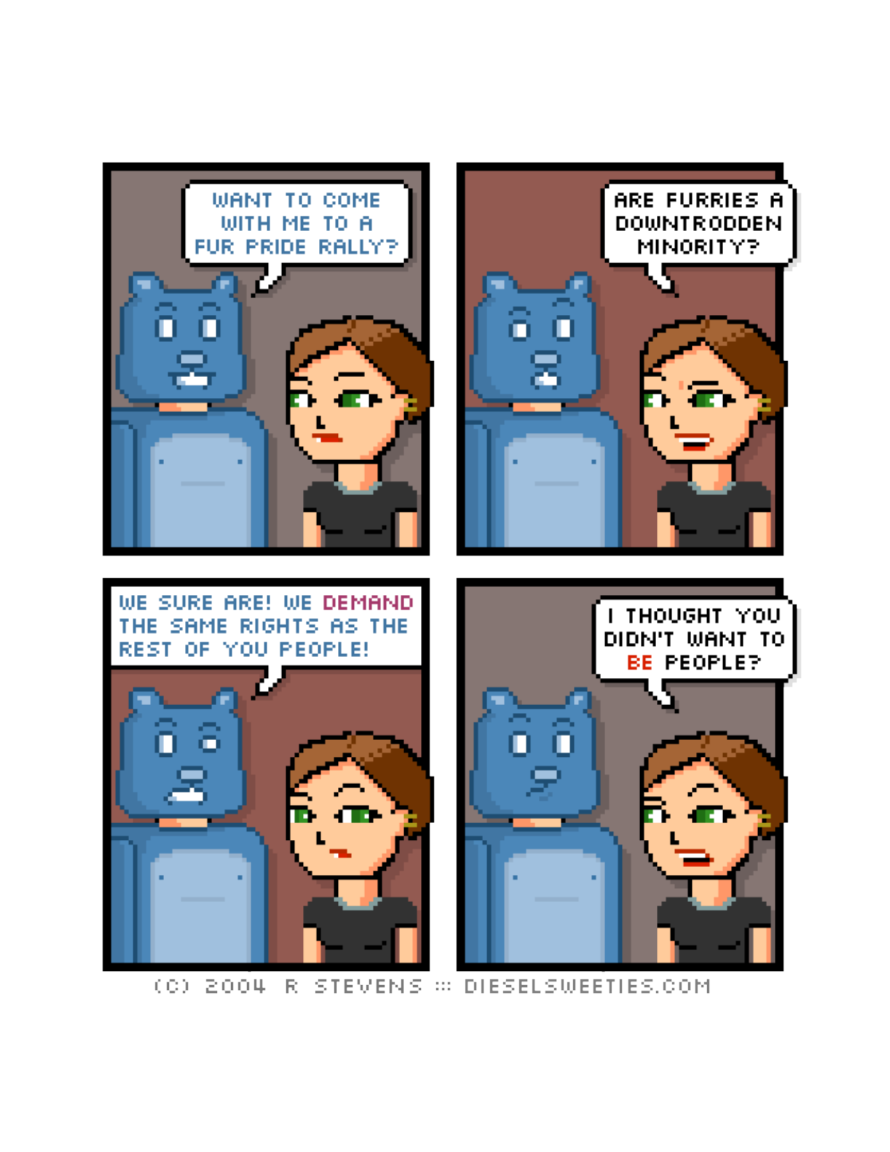 Diesel Sweeties (ebook volumes), page 11. Diesel Sweeties by R. Stevens, CC BY-NC. https://dieselsweeties.com/ebooks/
