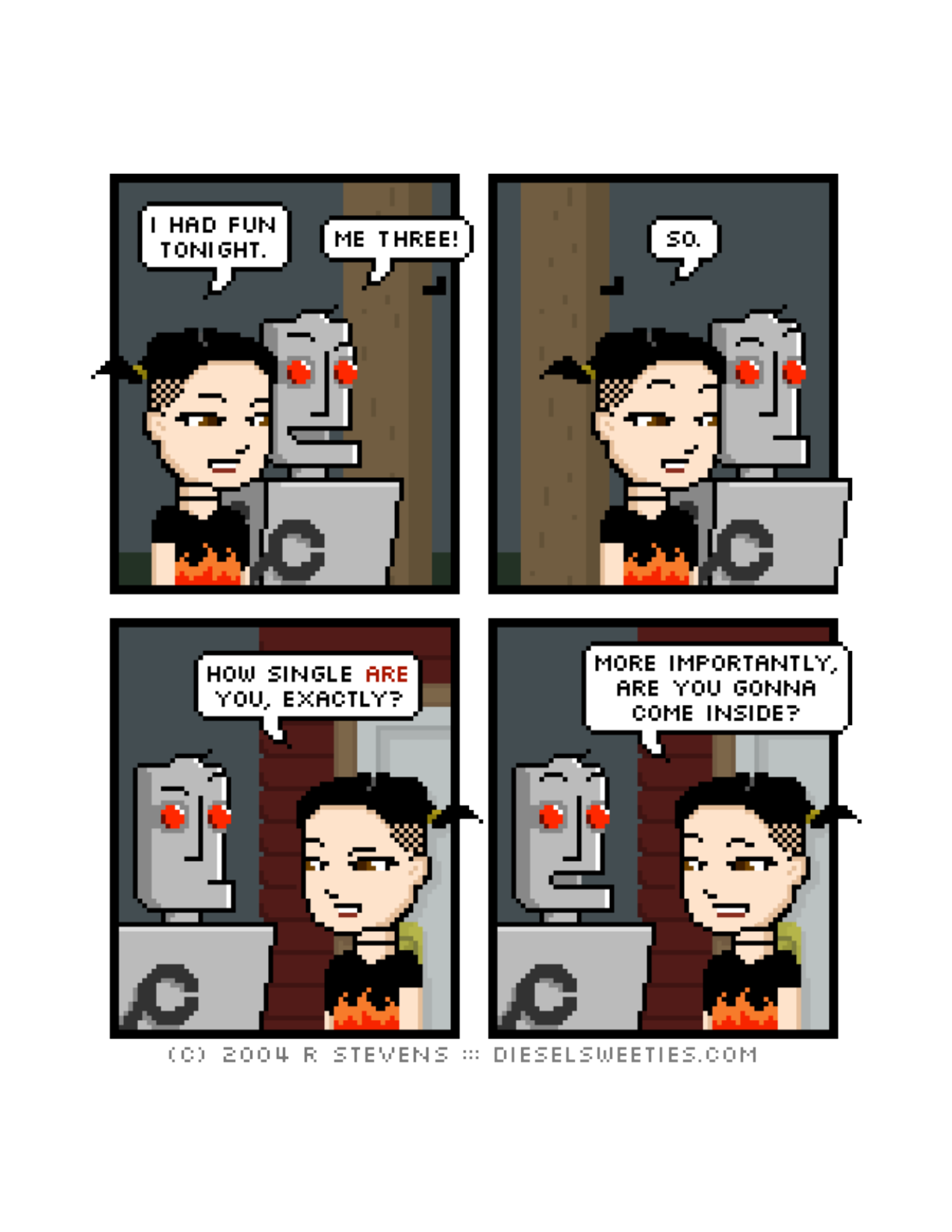 Diesel Sweeties (ebook volumes), page 108. Diesel Sweeties by R. Stevens, CC BY-NC. https://dieselsweeties.com/ebooks/