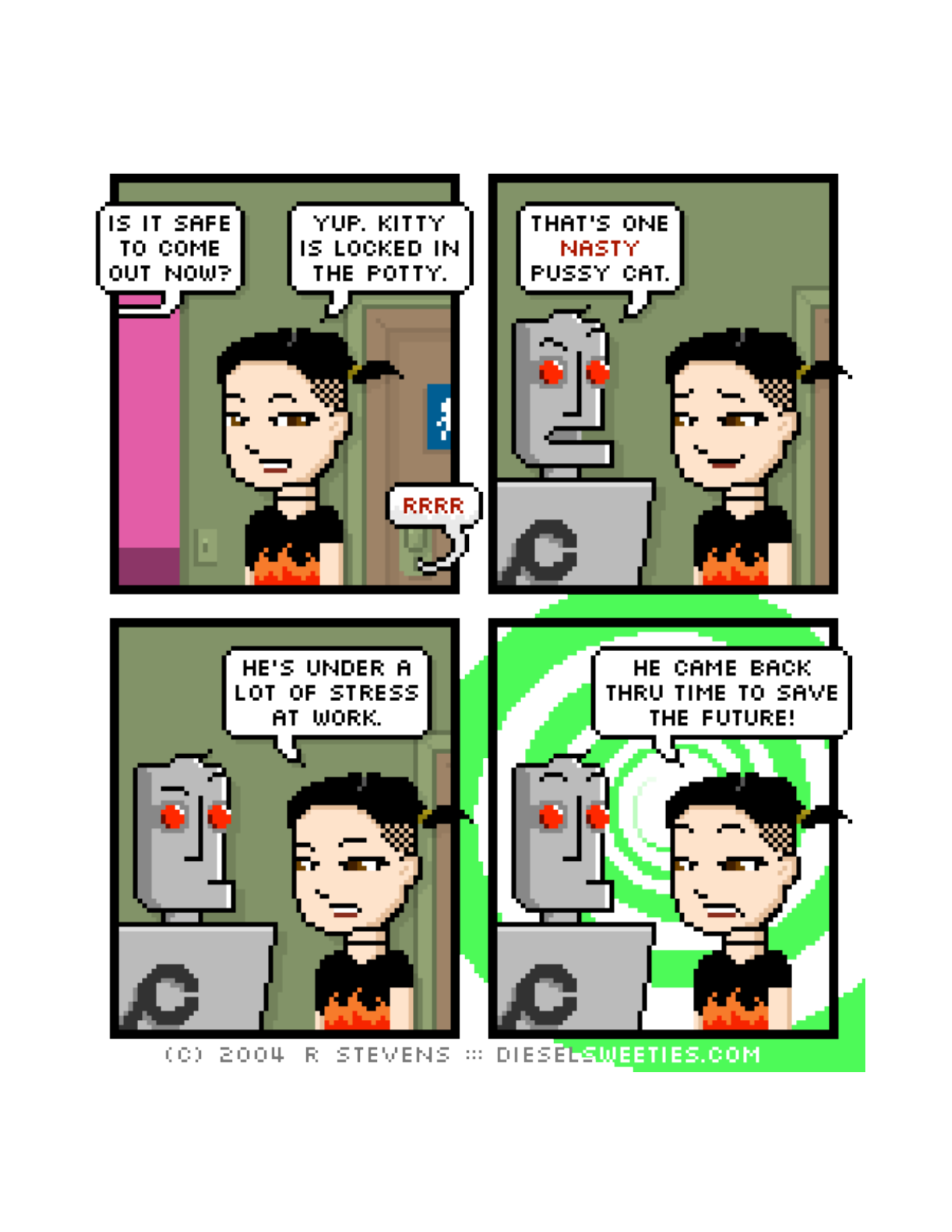 Diesel Sweeties (ebook volumes), page 113. Diesel Sweeties by R. Stevens, CC BY-NC. https://dieselsweeties.com/ebooks/