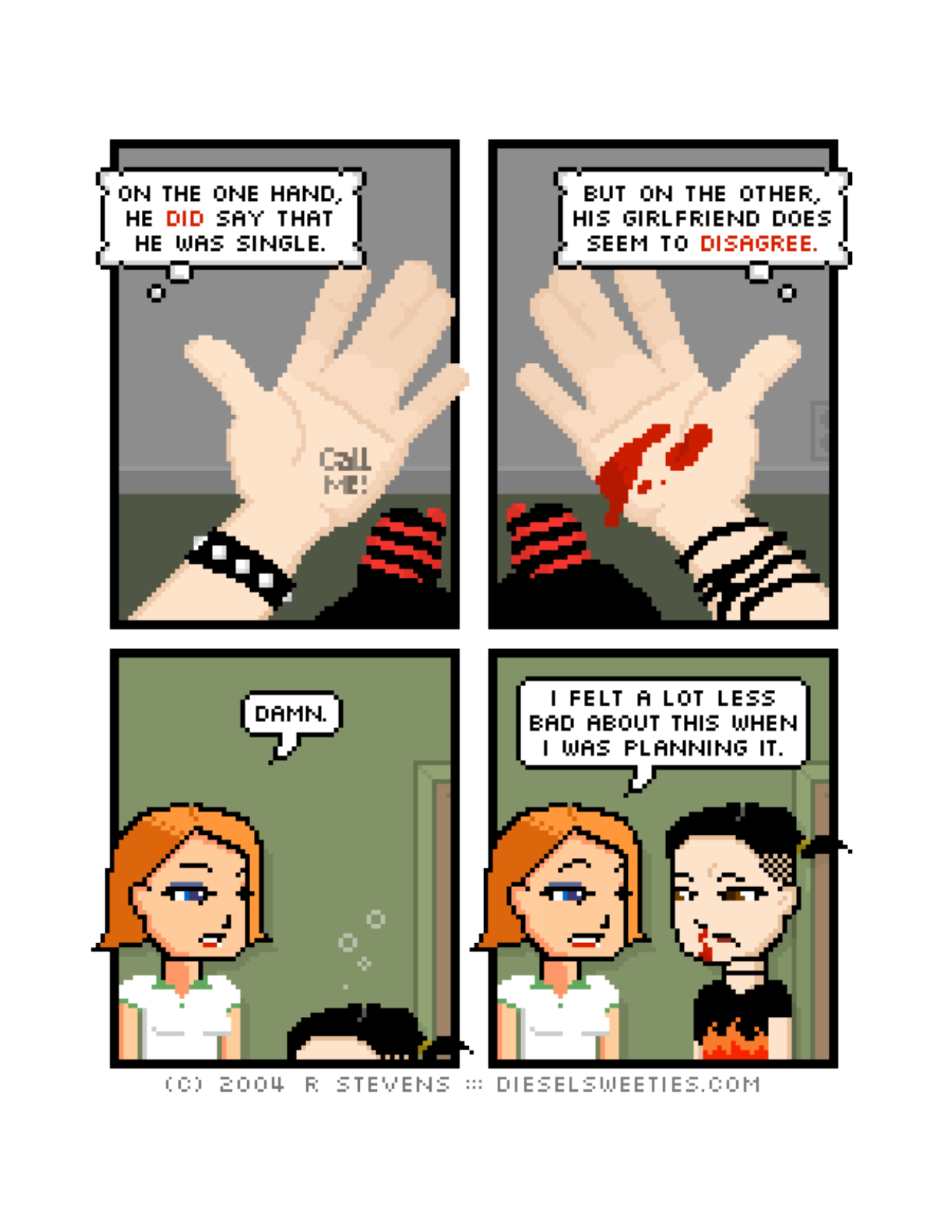 Diesel Sweeties (ebook volumes), page 119. Diesel Sweeties by R. Stevens, CC BY-NC. https://dieselsweeties.com/ebooks/