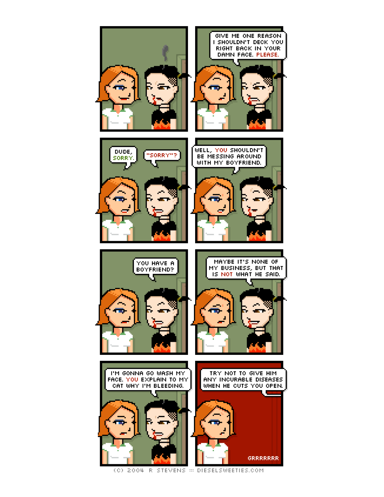Diesel Sweeties (ebook volumes), page 120. Diesel Sweeties by R. Stevens, CC BY-NC. https://dieselsweeties.com/ebooks/