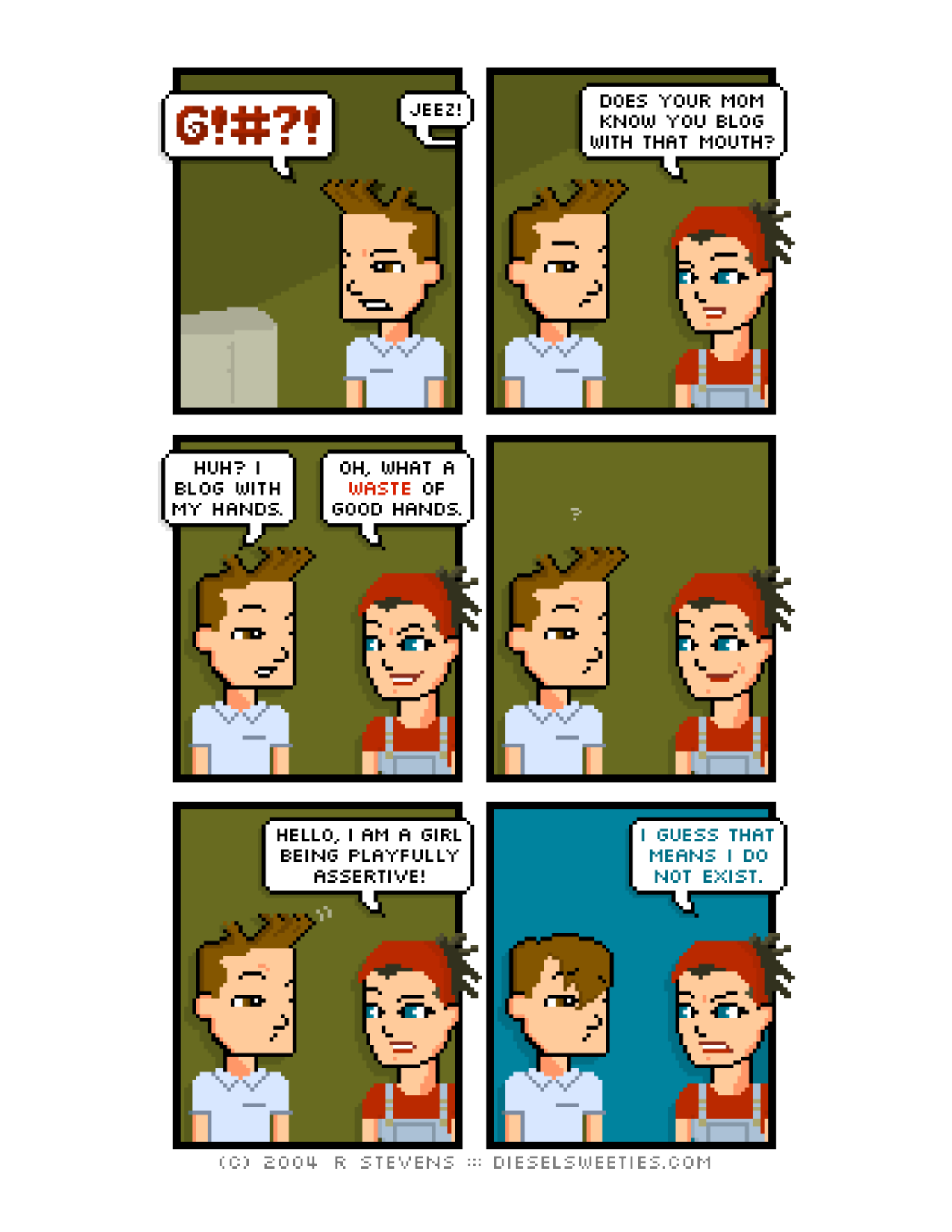 Diesel Sweeties (ebook volumes), page 121. Diesel Sweeties by R. Stevens, CC BY-NC. https://dieselsweeties.com/ebooks/