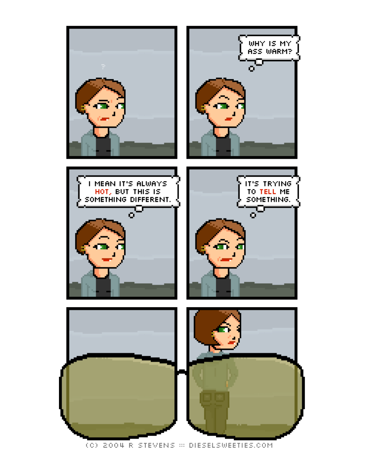 Diesel Sweeties (ebook volumes), page 128. Diesel Sweeties by R. Stevens, CC BY-NC. https://dieselsweeties.com/ebooks/