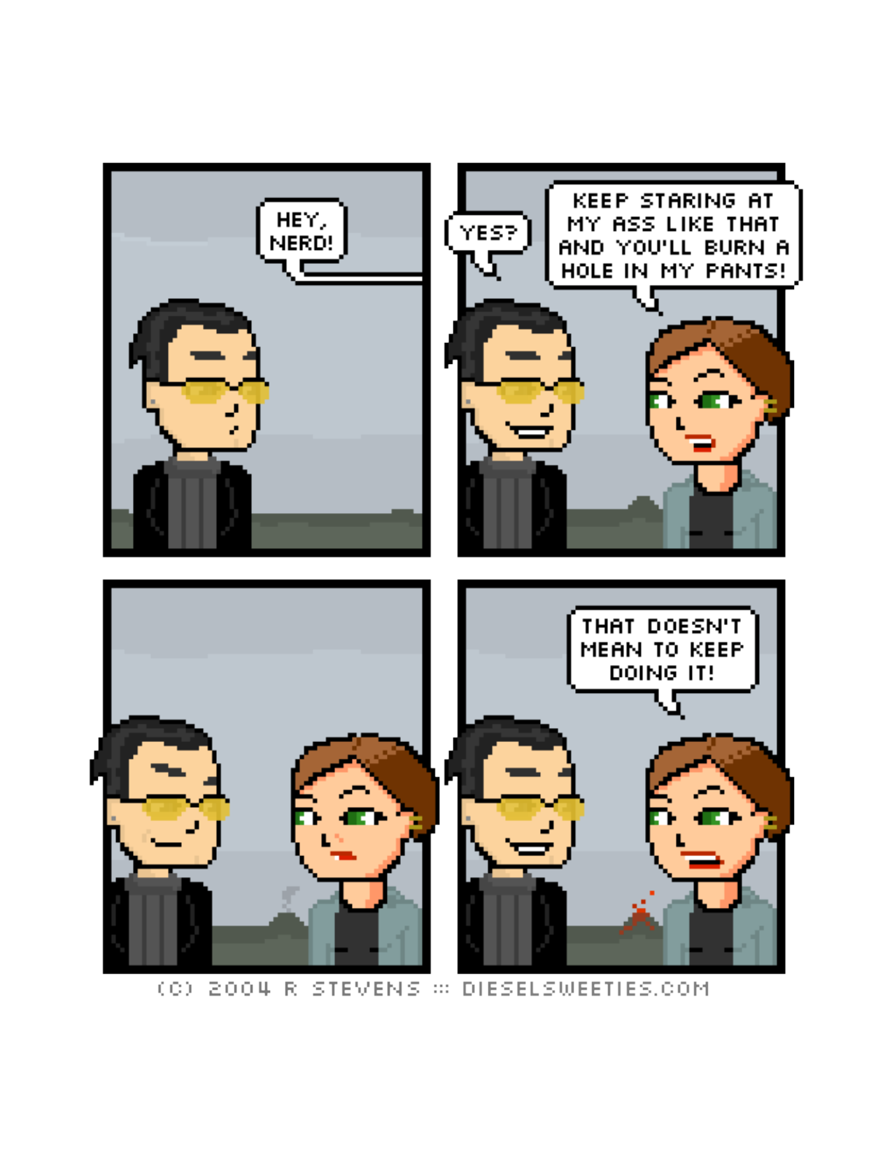 Diesel Sweeties (ebook volumes), page 129. Diesel Sweeties by R. Stevens, CC BY-NC. https://dieselsweeties.com/ebooks/