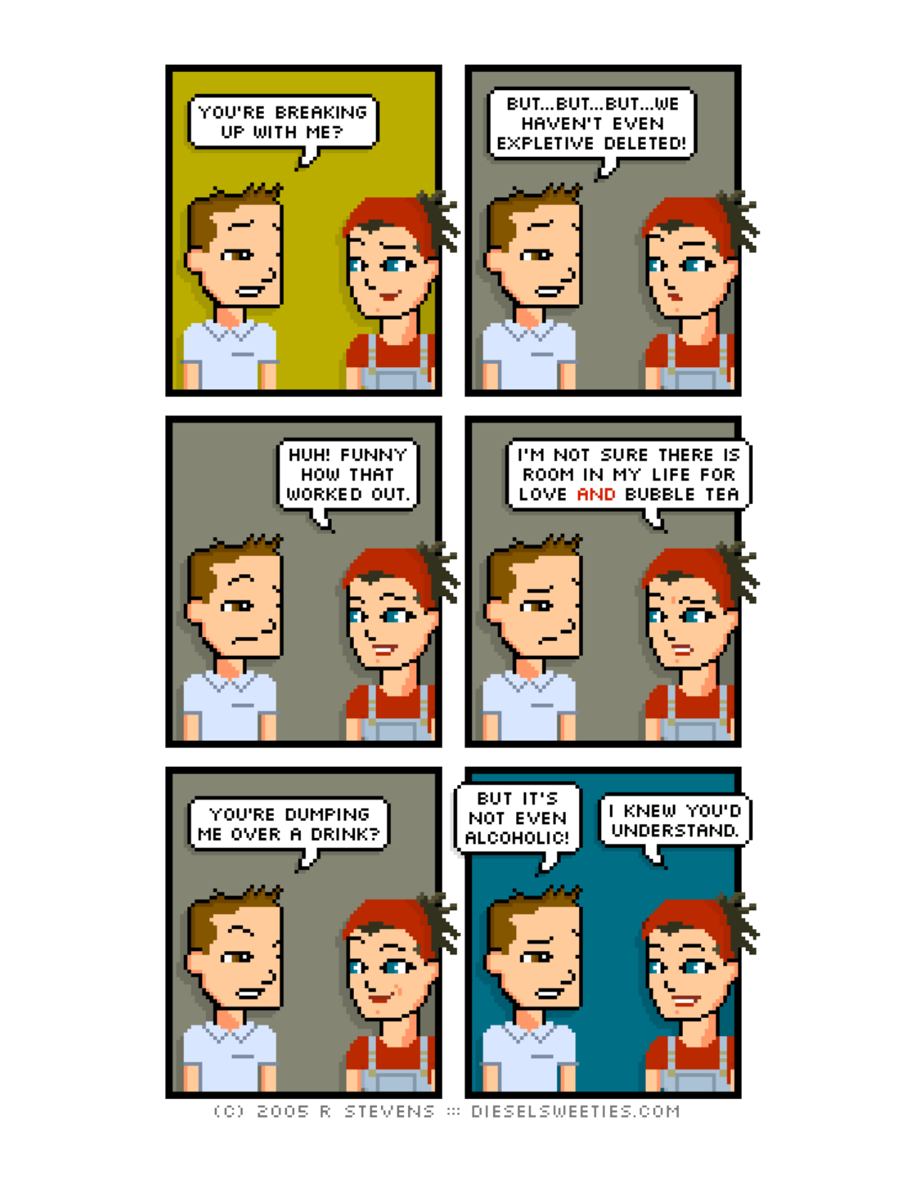 Diesel Sweeties (ebook volumes), page 134. Diesel Sweeties by R. Stevens, CC BY-NC. https://dieselsweeties.com/ebooks/