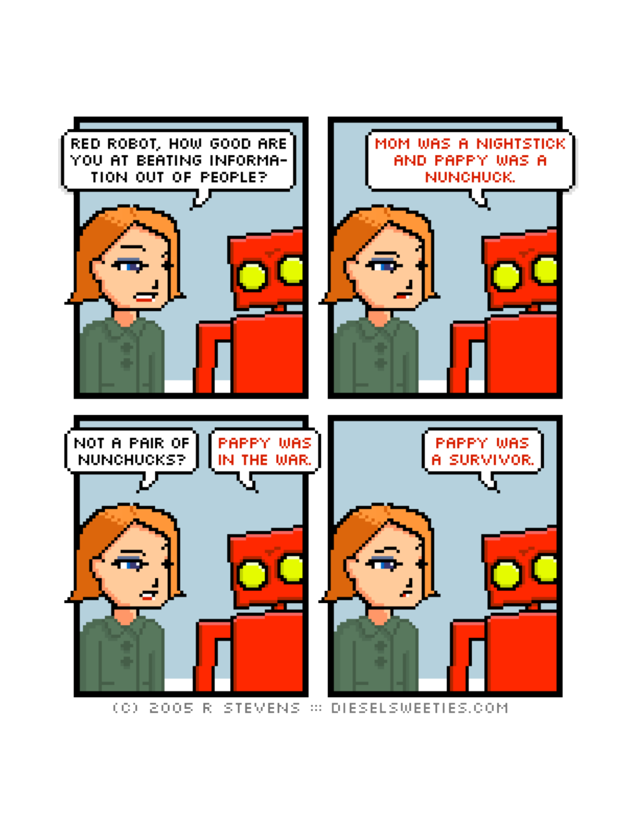 Diesel Sweeties (ebook volumes), page 150. Diesel Sweeties by R. Stevens, CC BY-NC. https://dieselsweeties.com/ebooks/