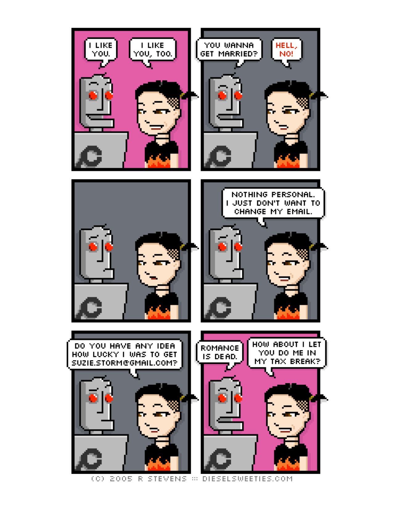Diesel Sweeties (ebook volumes), page 161. Diesel Sweeties by R. Stevens, CC BY-NC. https://dieselsweeties.com/ebooks/