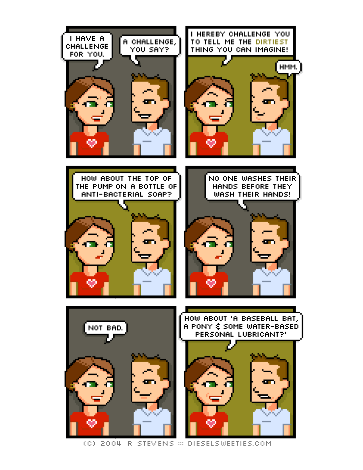 Diesel Sweeties (ebook volumes), page 18. Diesel Sweeties by R. Stevens, CC BY-NC. https://dieselsweeties.com/ebooks/
