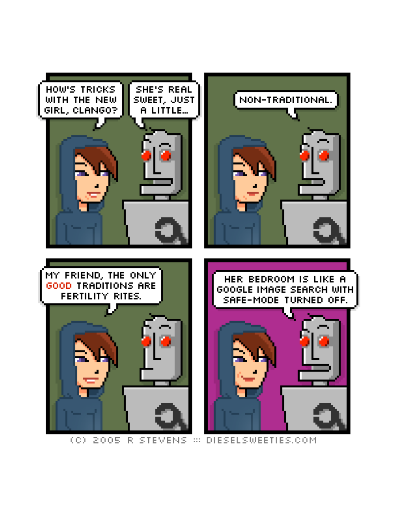 Diesel Sweeties (ebook volumes), page 179. Diesel Sweeties by R. Stevens, CC BY-NC. https://dieselsweeties.com/ebooks/