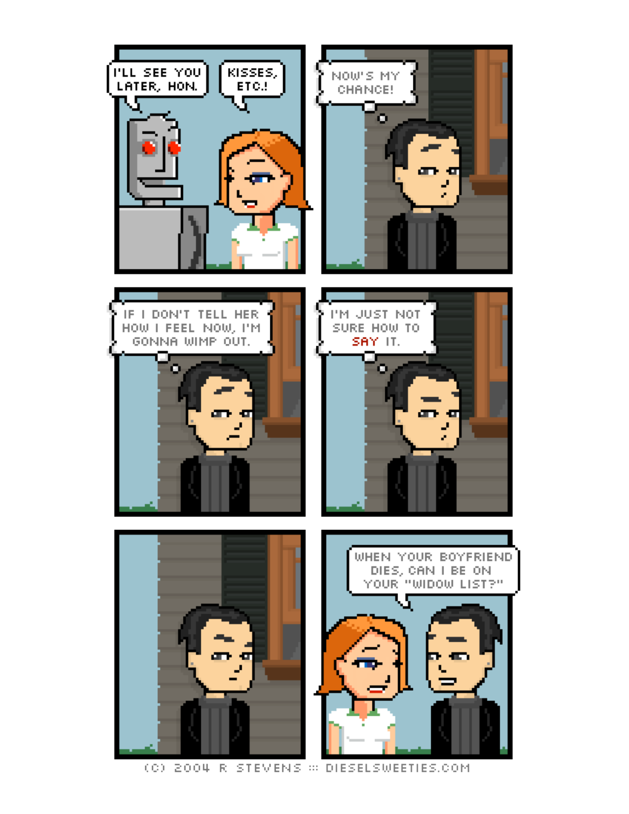 Diesel Sweeties (ebook volumes), page 19. Diesel Sweeties by R. Stevens, CC BY-NC. https://dieselsweeties.com/ebooks/