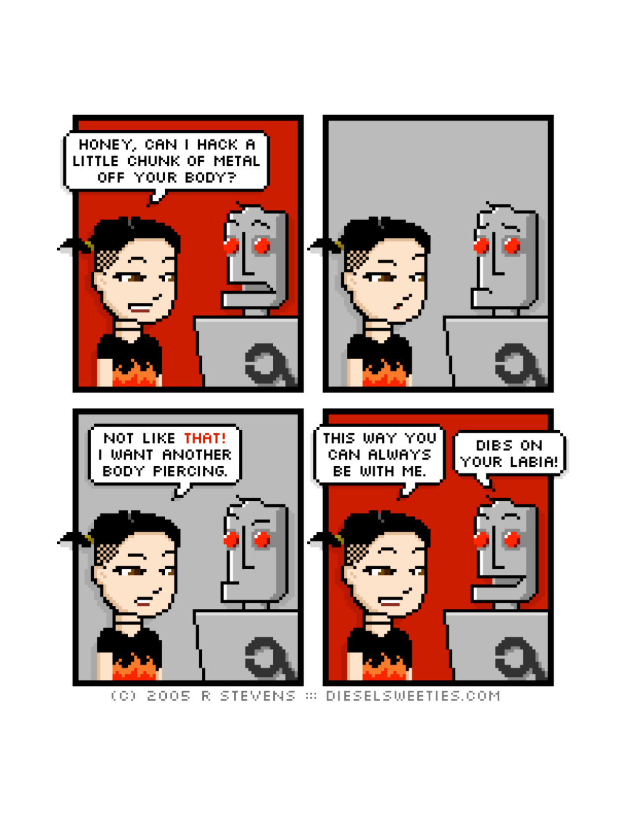 Diesel Sweeties (ebook volumes), page 186. Diesel Sweeties by R. Stevens, CC BY-NC. https://dieselsweeties.com/ebooks/