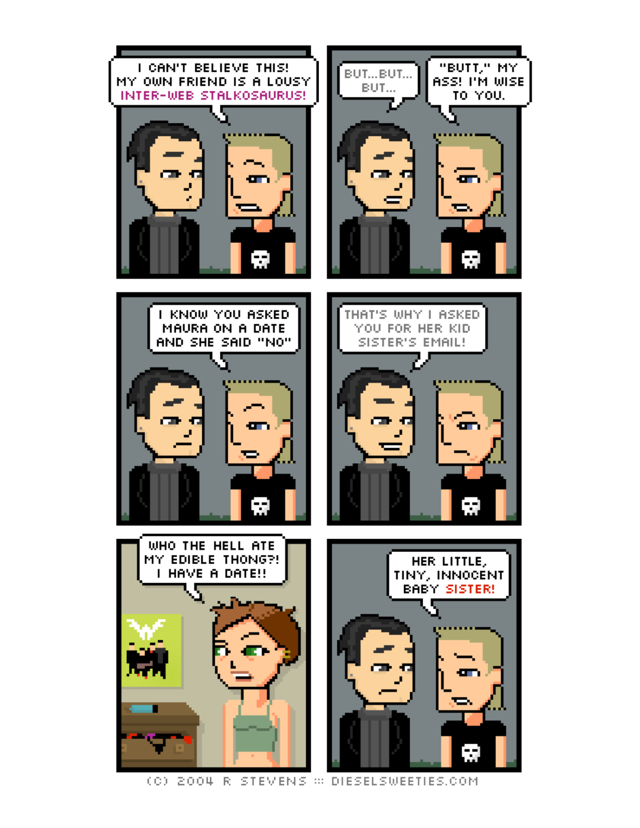 Diesel Sweeties (ebook volumes), page 28. Diesel Sweeties by R. Stevens, CC BY-NC. https://dieselsweeties.com/ebooks/