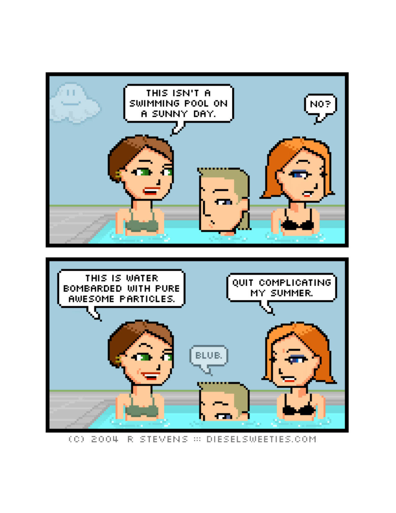 Diesel Sweeties (ebook volumes), page 4. Diesel Sweeties by R. Stevens, CC BY-NC. https://dieselsweeties.com/ebooks/