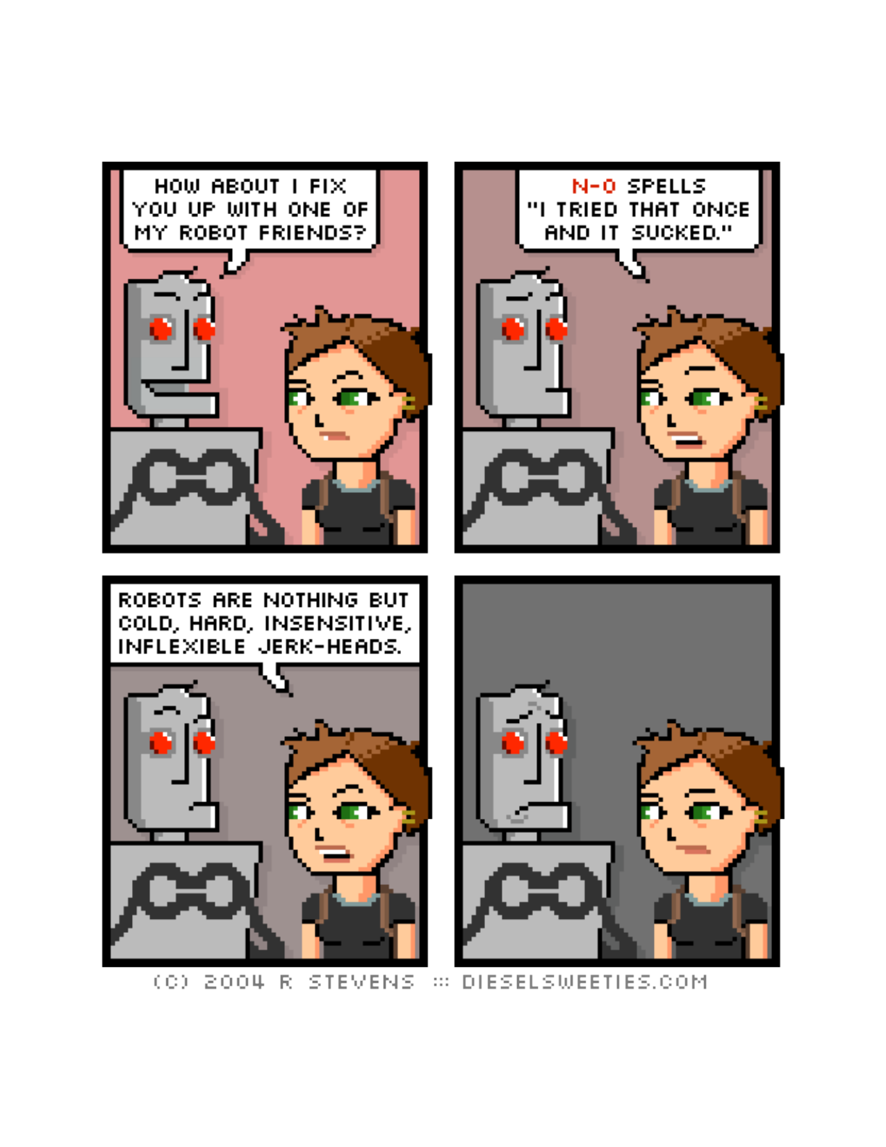 Diesel Sweeties (ebook volumes), page 40. Diesel Sweeties by R. Stevens, CC BY-NC. https://dieselsweeties.com/ebooks/