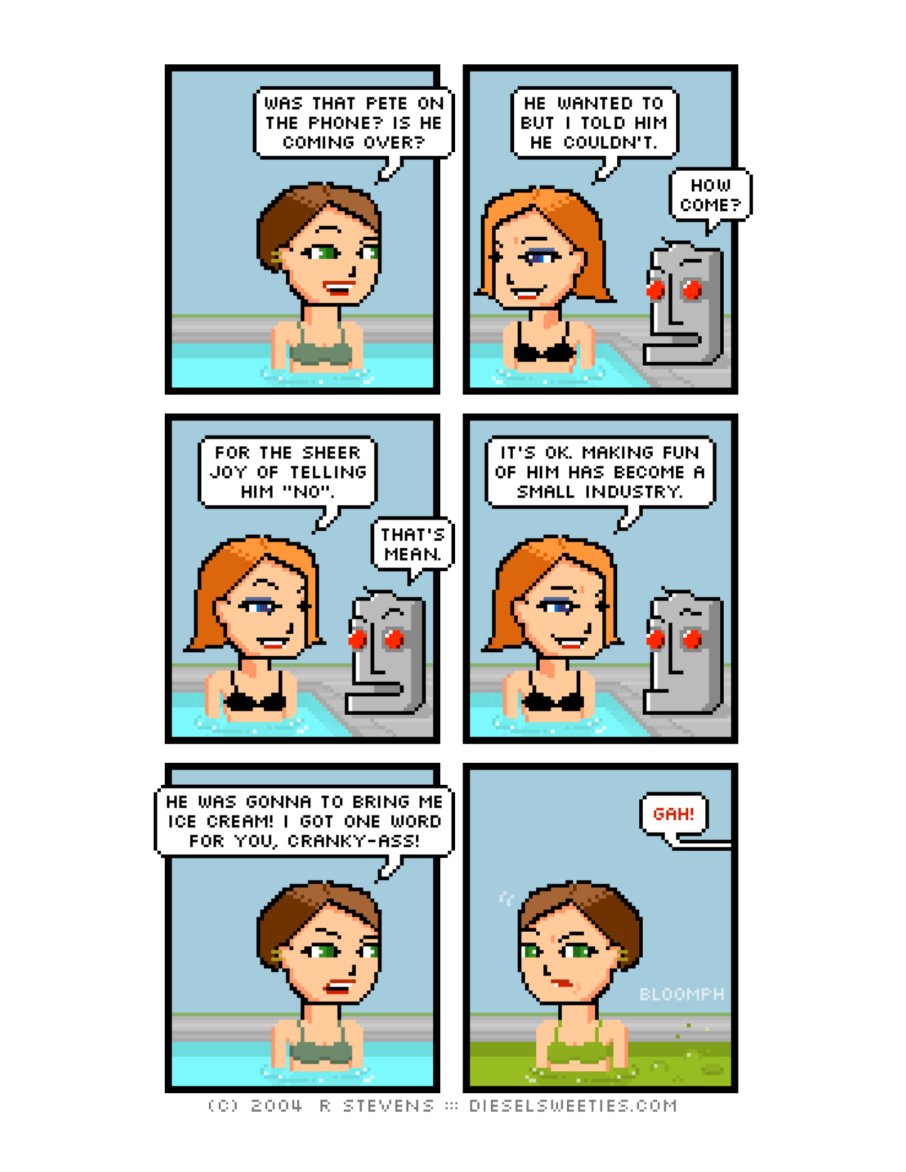 Diesel Sweeties (ebook volumes), page 7. Diesel Sweeties by R. Stevens, CC BY-NC. https://dieselsweeties.com/ebooks/