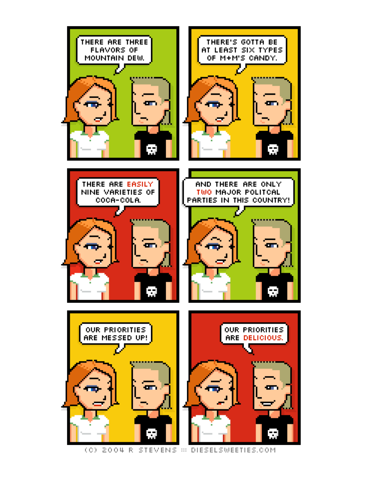 Diesel Sweeties (ebook volumes), page 9. Diesel Sweeties by R. Stevens, CC BY-NC. https://dieselsweeties.com/ebooks/