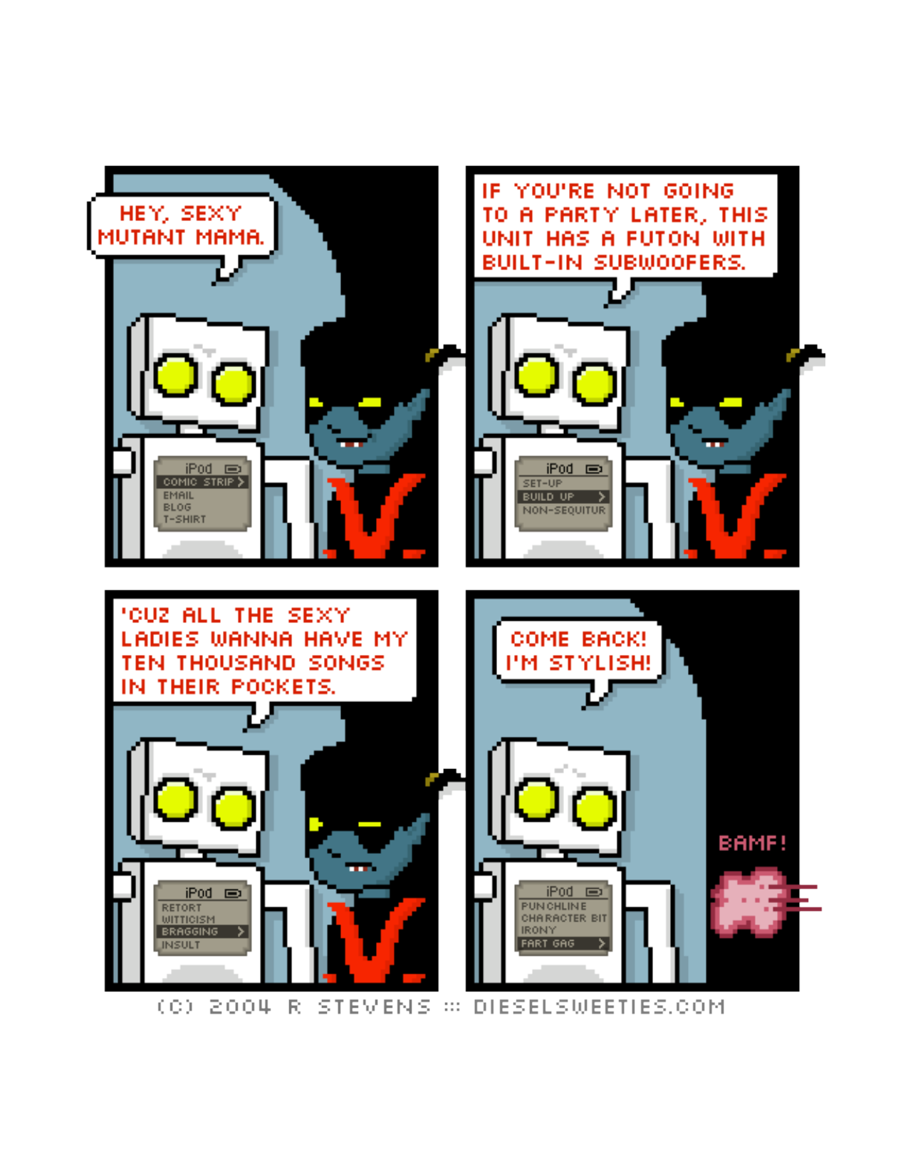 Diesel Sweeties (ebook volumes), page 83. Diesel Sweeties by R. Stevens, CC BY-NC. https://dieselsweeties.com/ebooks/