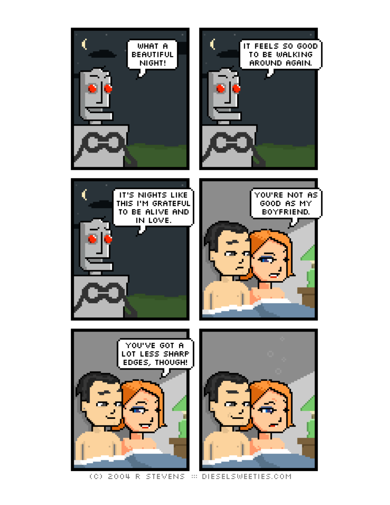 Diesel Sweeties (ebook volumes), page 85. Diesel Sweeties by R. Stevens, CC BY-NC. https://dieselsweeties.com/ebooks/