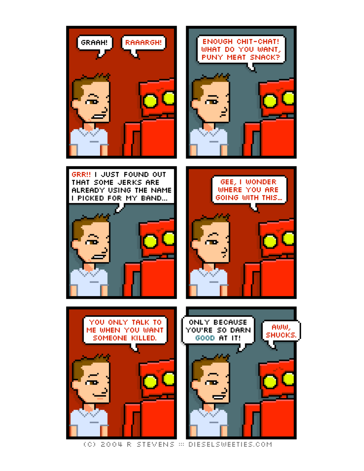 Diesel Sweeties (ebook volumes), page 98. Diesel Sweeties by R. Stevens, CC BY-NC. https://dieselsweeties.com/ebooks/