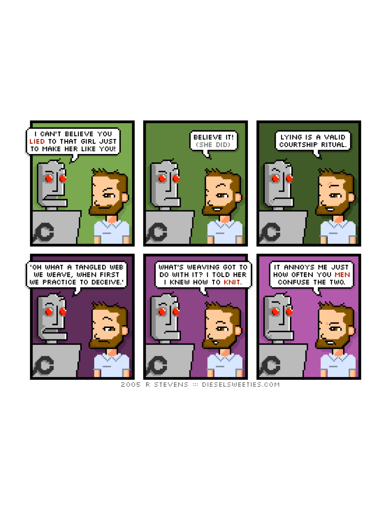 Diesel Sweeties (ebook volumes), page 104. Diesel Sweeties by R. Stevens, CC BY-NC. https://dieselsweeties.com/ebooks/