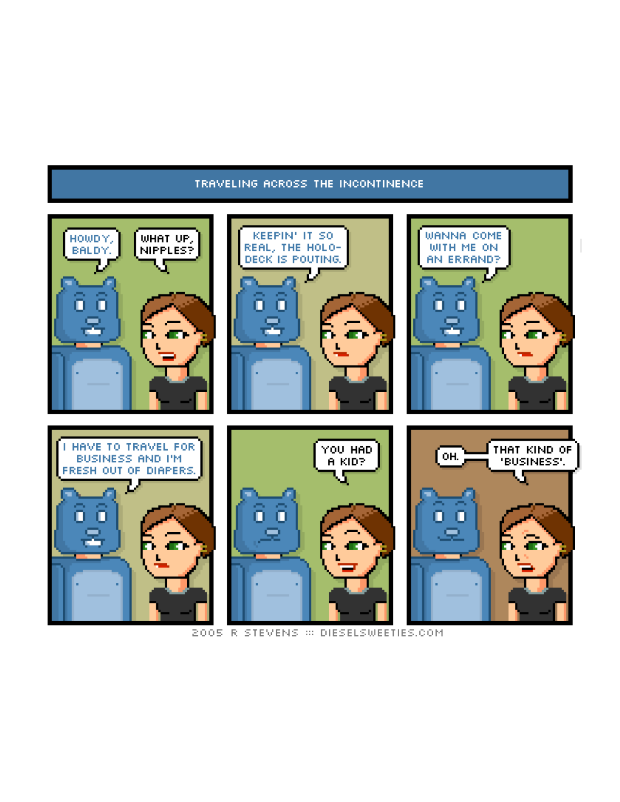 Diesel Sweeties (ebook volumes), page 125. Diesel Sweeties by R. Stevens, CC BY-NC. https://dieselsweeties.com/ebooks/