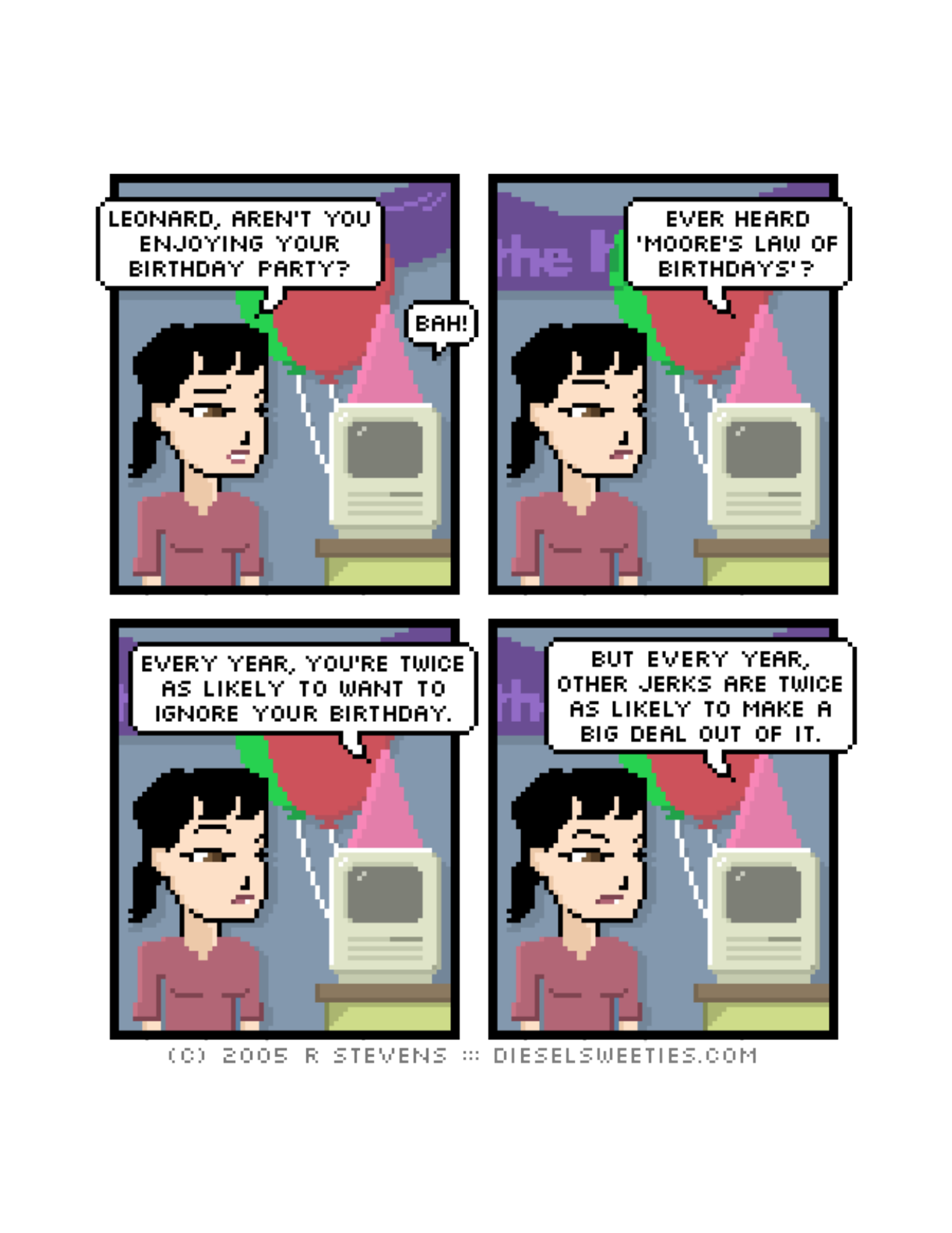 Diesel Sweeties (ebook volumes), page 14. Diesel Sweeties by R. Stevens, CC BY-NC. https://dieselsweeties.com/ebooks/