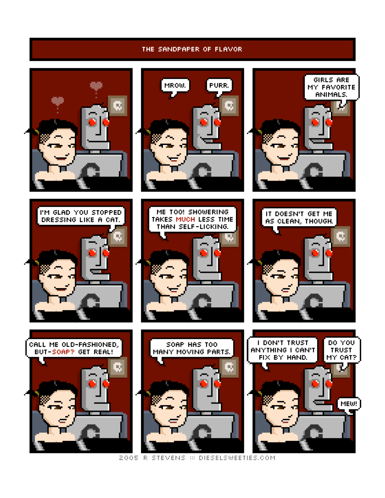 Diesel Sweeties (ebook volumes), page 144. Diesel Sweeties by R. Stevens, CC BY-NC. https://dieselsweeties.com/ebooks/