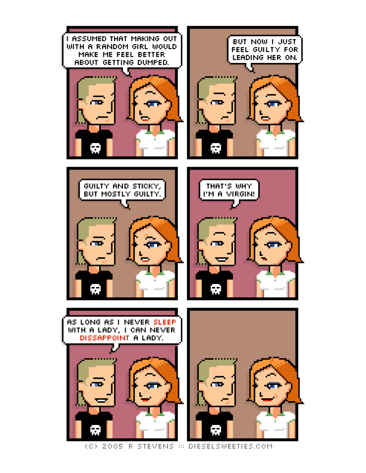 Diesel Sweeties (ebook volumes), page 16. Diesel Sweeties by R. Stevens, CC BY-NC. https://dieselsweeties.com/ebooks/