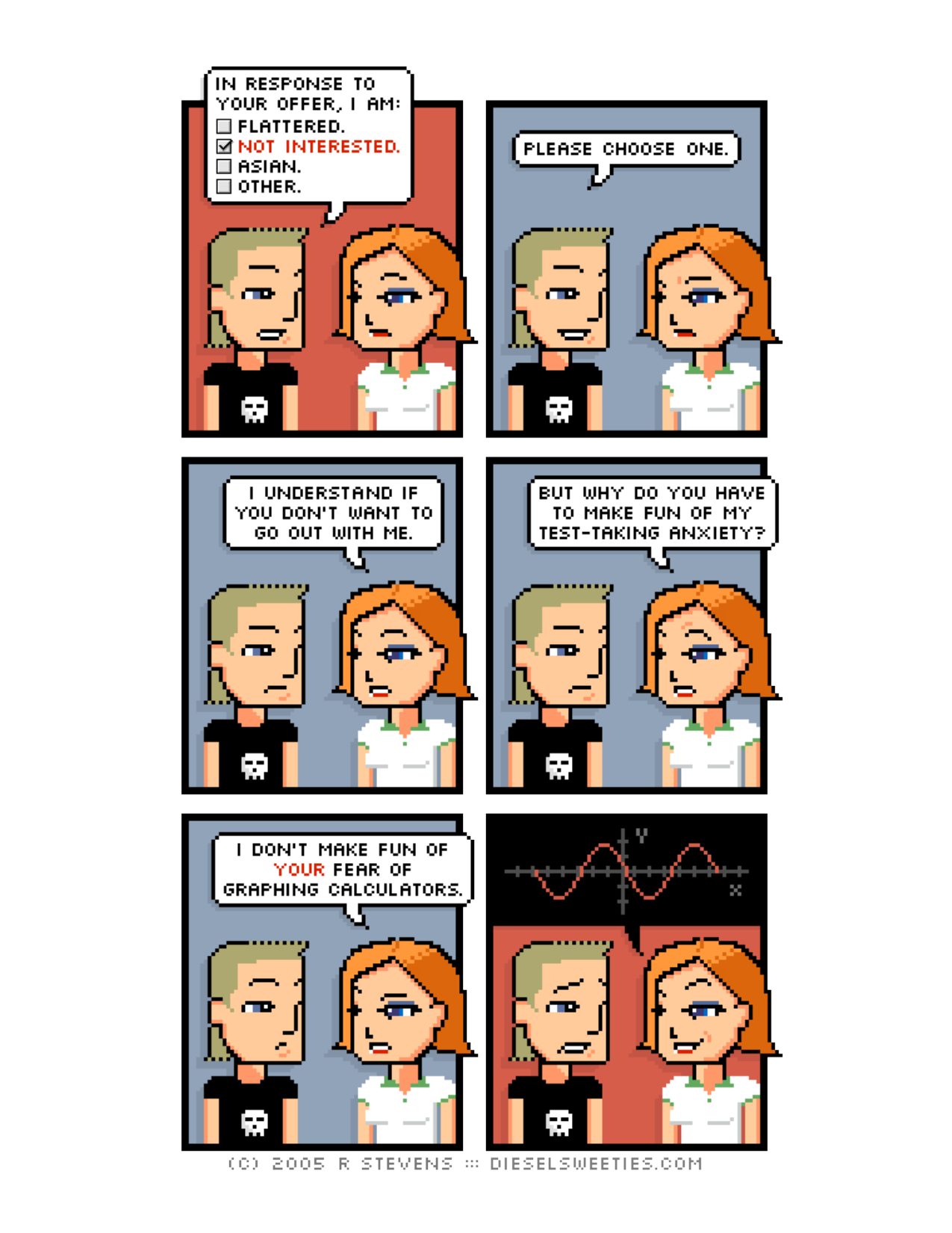 Diesel Sweeties (ebook volumes), page 17. Diesel Sweeties by R. Stevens, CC BY-NC. https://dieselsweeties.com/ebooks/