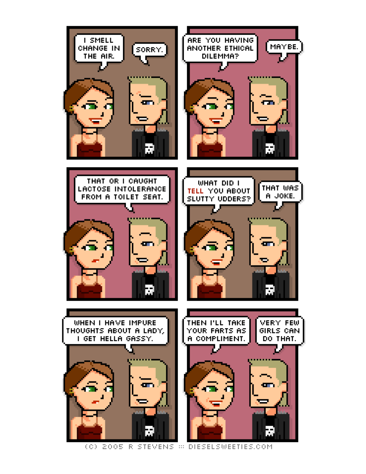 Diesel Sweeties (ebook volumes), page 28. Diesel Sweeties by R. Stevens, CC BY-NC. https://dieselsweeties.com/ebooks/