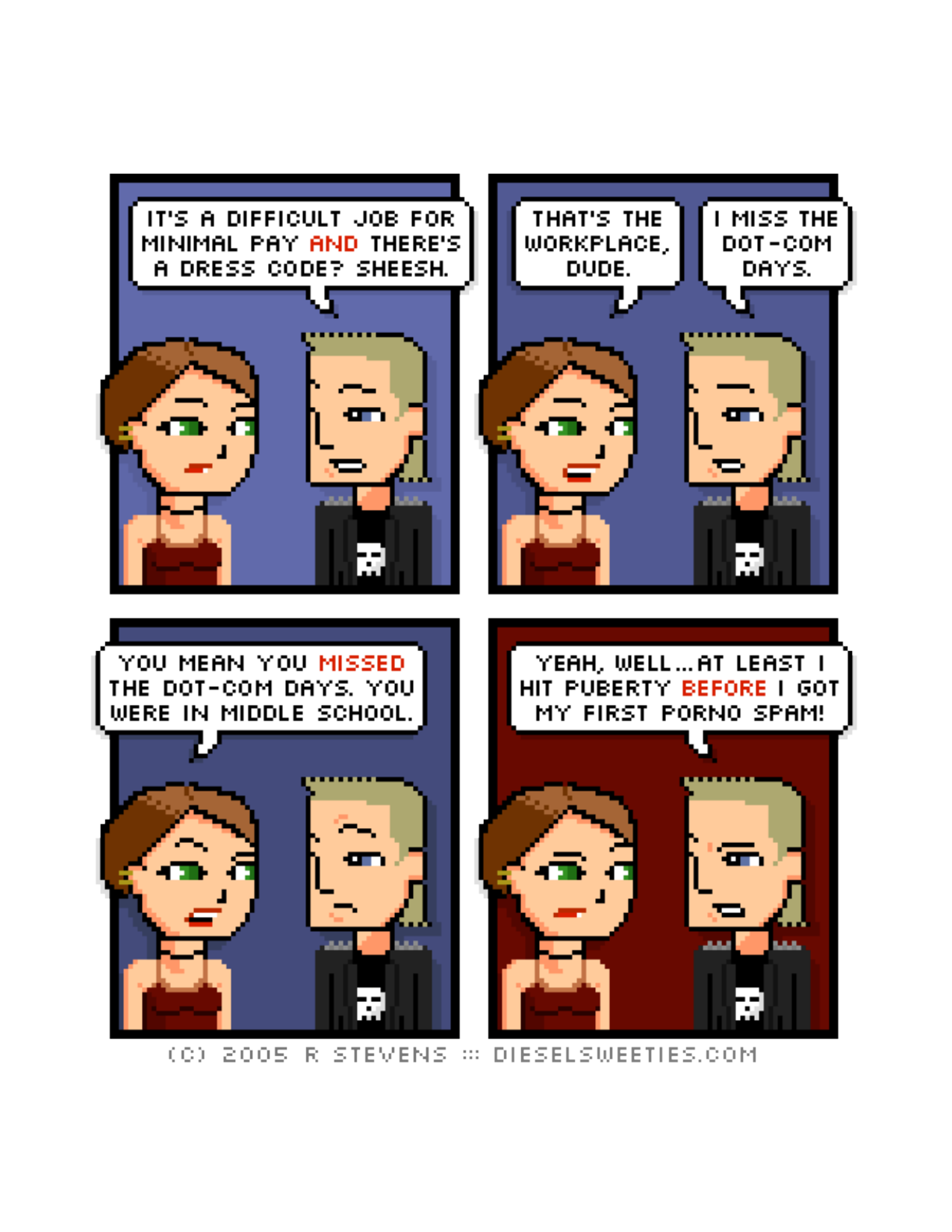 Diesel Sweeties (ebook volumes), page 30. Diesel Sweeties by R. Stevens, CC BY-NC. https://dieselsweeties.com/ebooks/