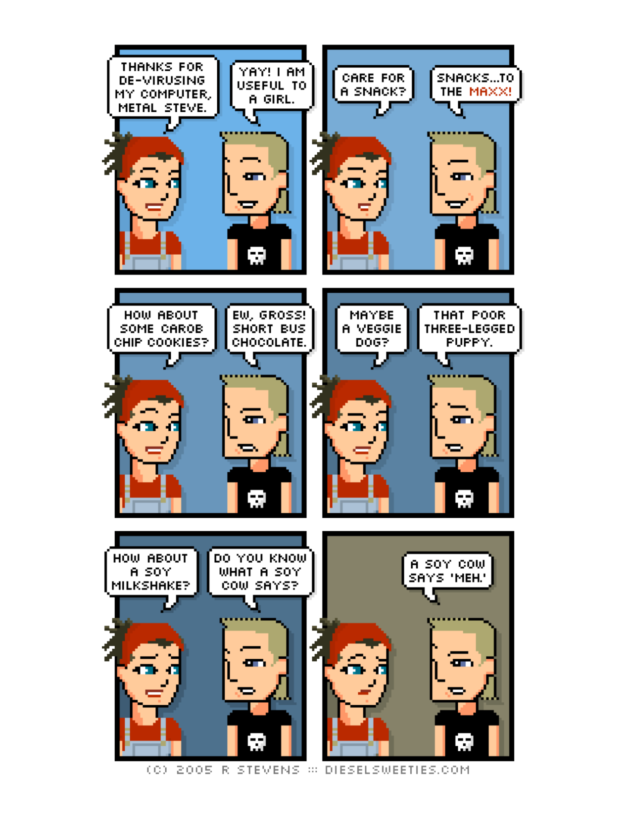 Diesel Sweeties (ebook volumes), page 41. Diesel Sweeties by R. Stevens, CC BY-NC. https://dieselsweeties.com/ebooks/