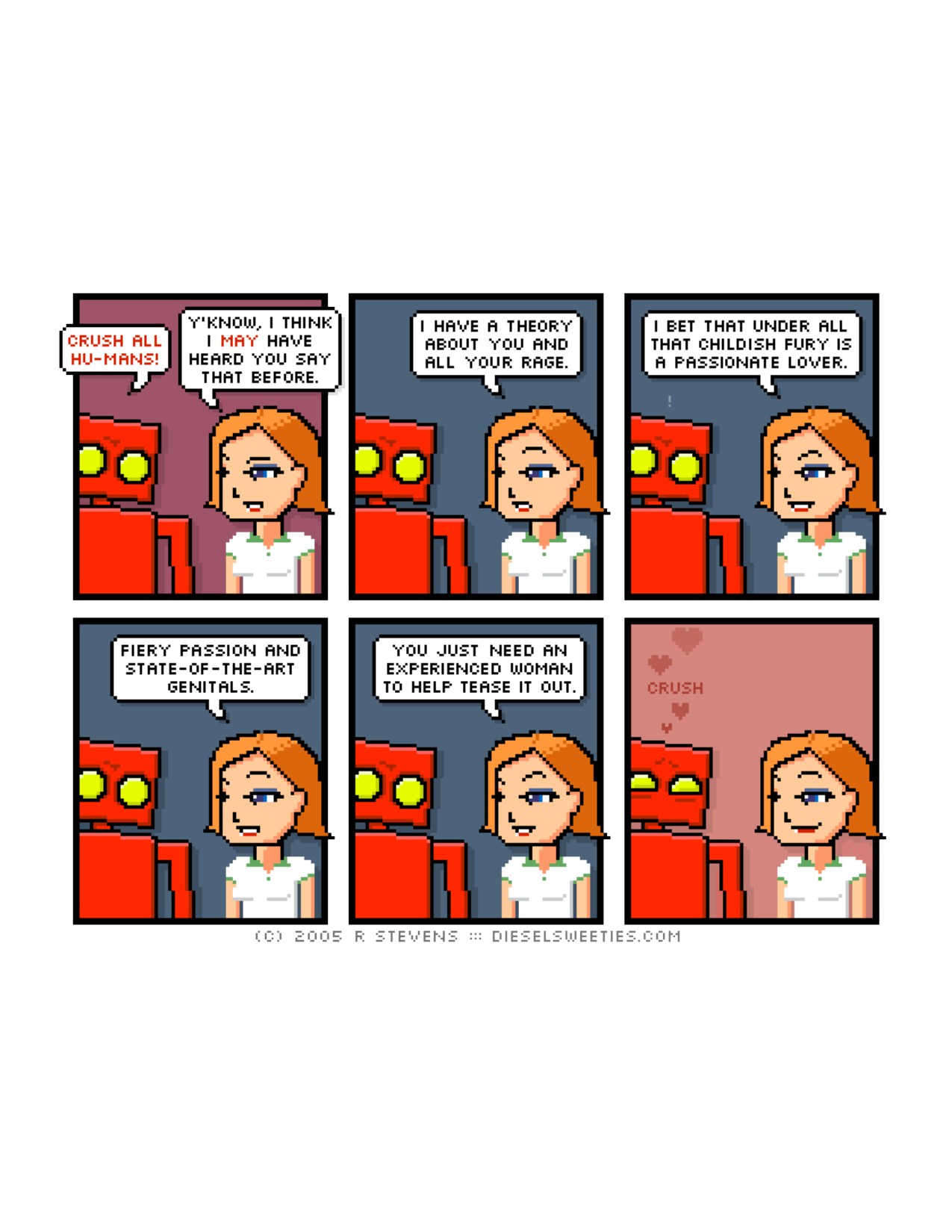 Diesel Sweeties (ebook volumes), page 50. Diesel Sweeties by R. Stevens, CC BY-NC. https://dieselsweeties.com/ebooks/