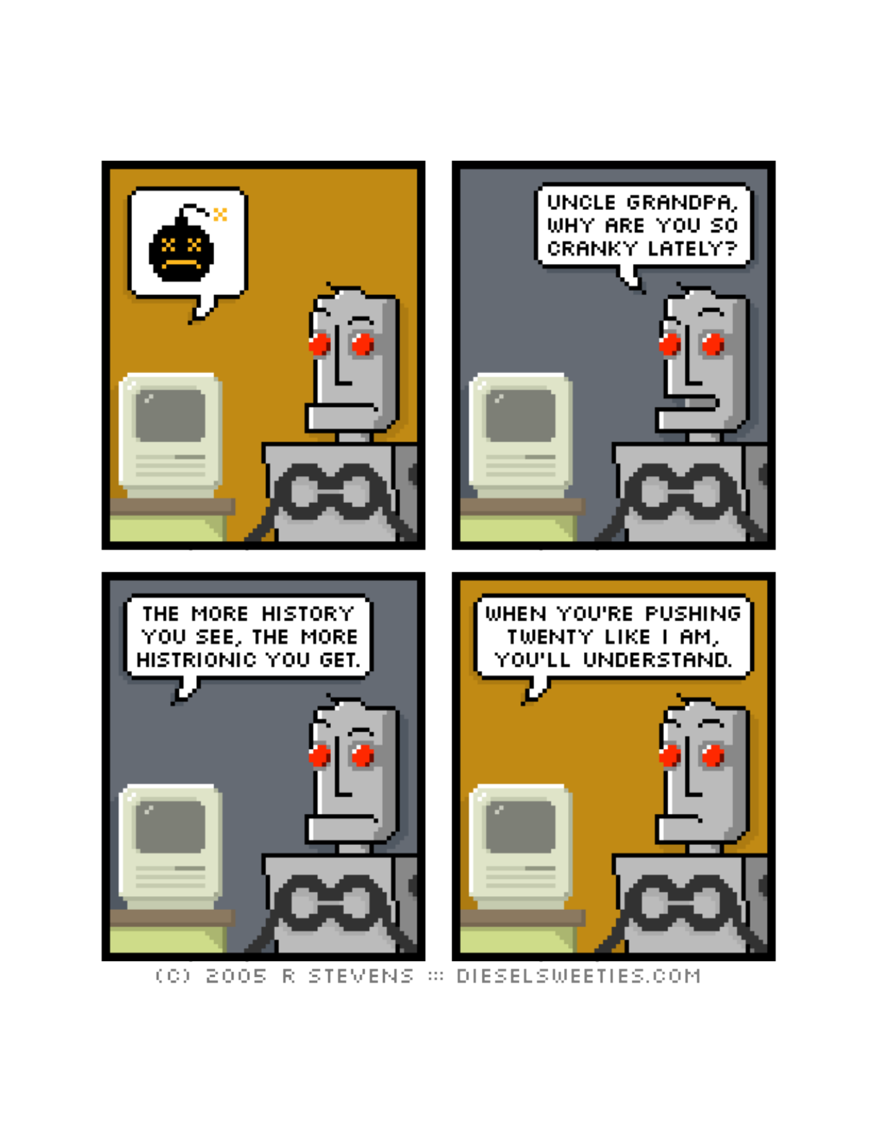 Diesel Sweeties (ebook volumes), page 7. Diesel Sweeties by R. Stevens, CC BY-NC. https://dieselsweeties.com/ebooks/