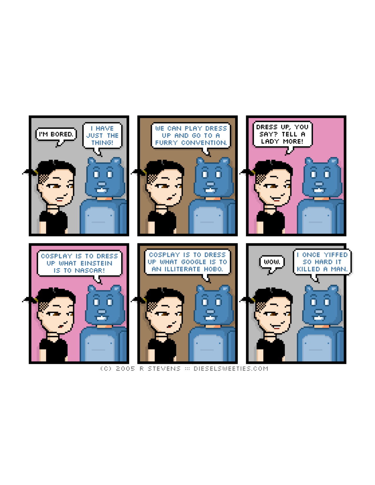 Diesel Sweeties (ebook volumes), page 72. Diesel Sweeties by R. Stevens, CC BY-NC. https://dieselsweeties.com/ebooks/