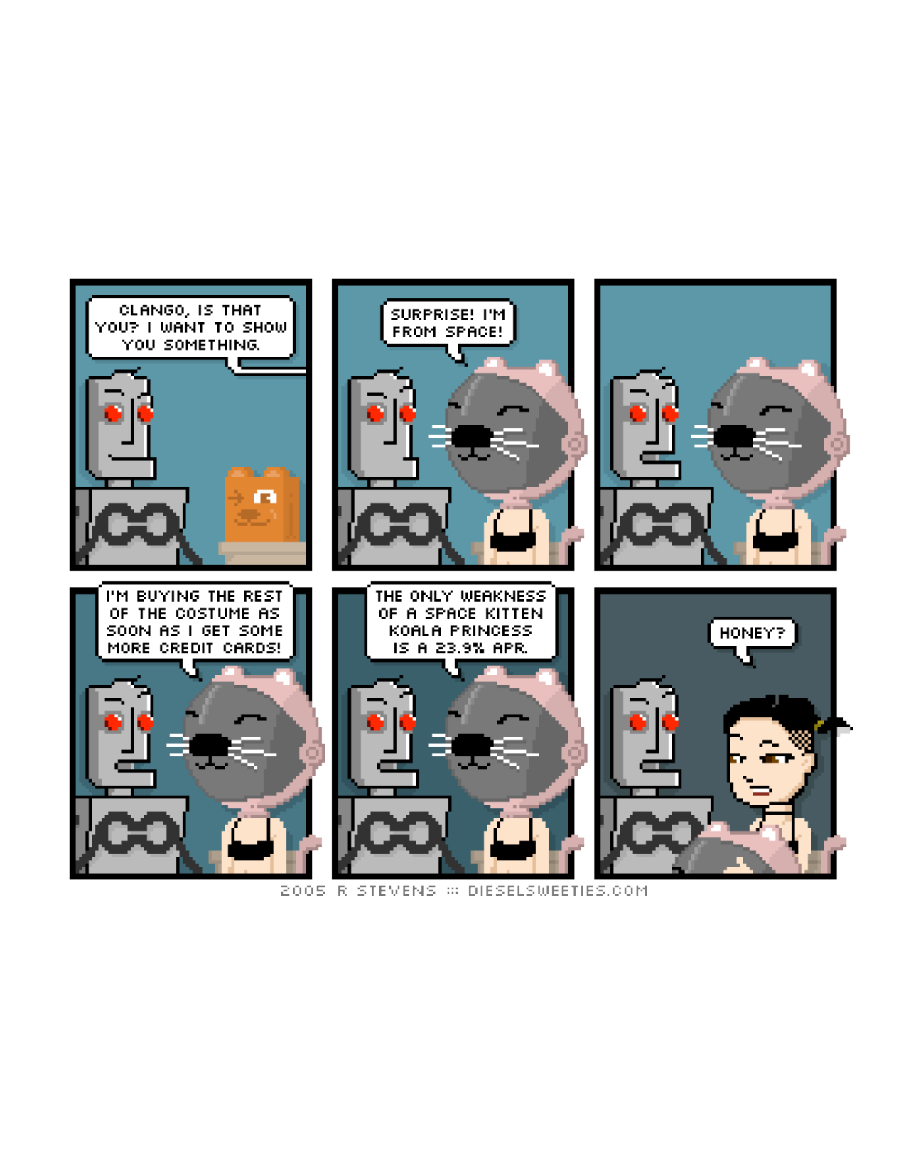 Diesel Sweeties (ebook volumes), page 76. Diesel Sweeties by R. Stevens, CC BY-NC. https://dieselsweeties.com/ebooks/