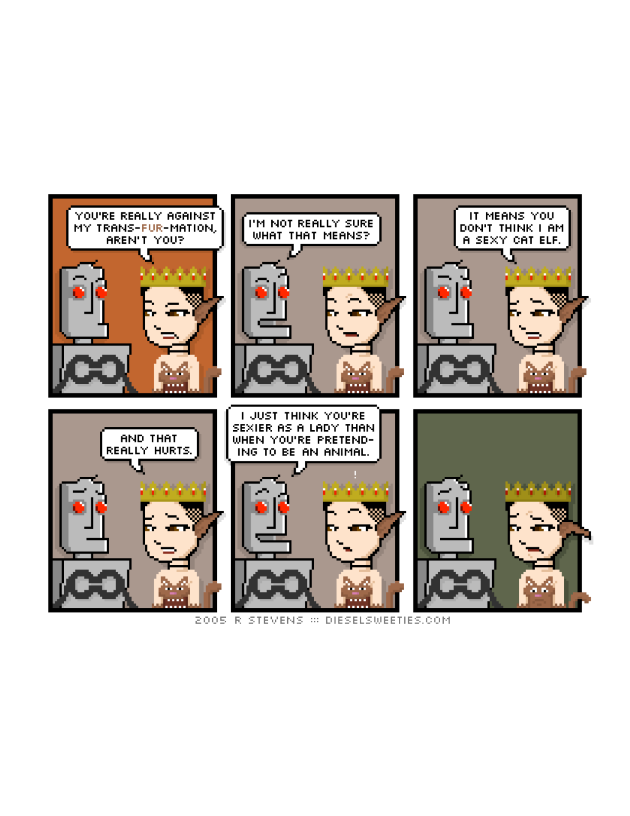 Diesel Sweeties (ebook volumes), page 83. Diesel Sweeties by R. Stevens, CC BY-NC. https://dieselsweeties.com/ebooks/