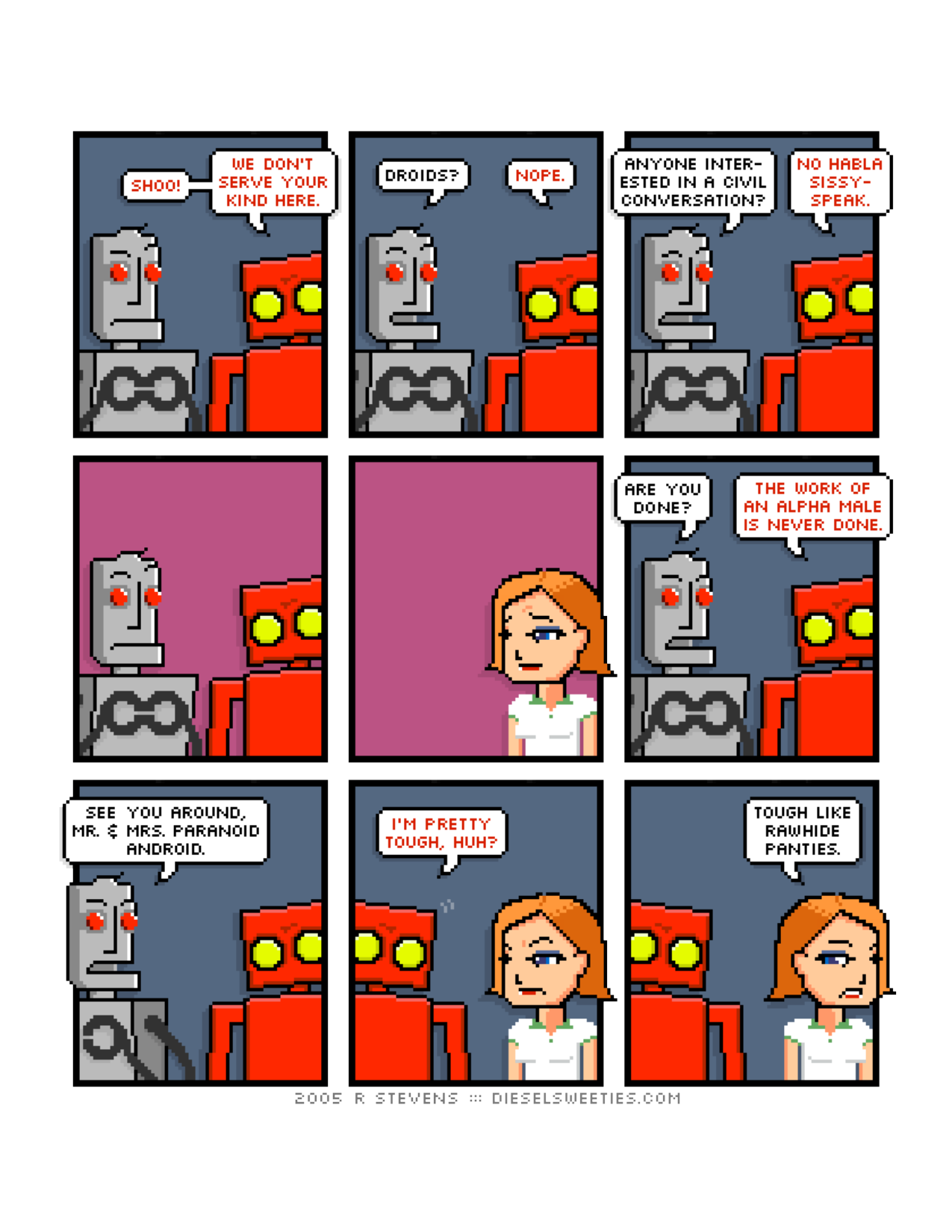 Diesel Sweeties (ebook volumes), page 91. Diesel Sweeties by R. Stevens, CC BY-NC. https://dieselsweeties.com/ebooks/