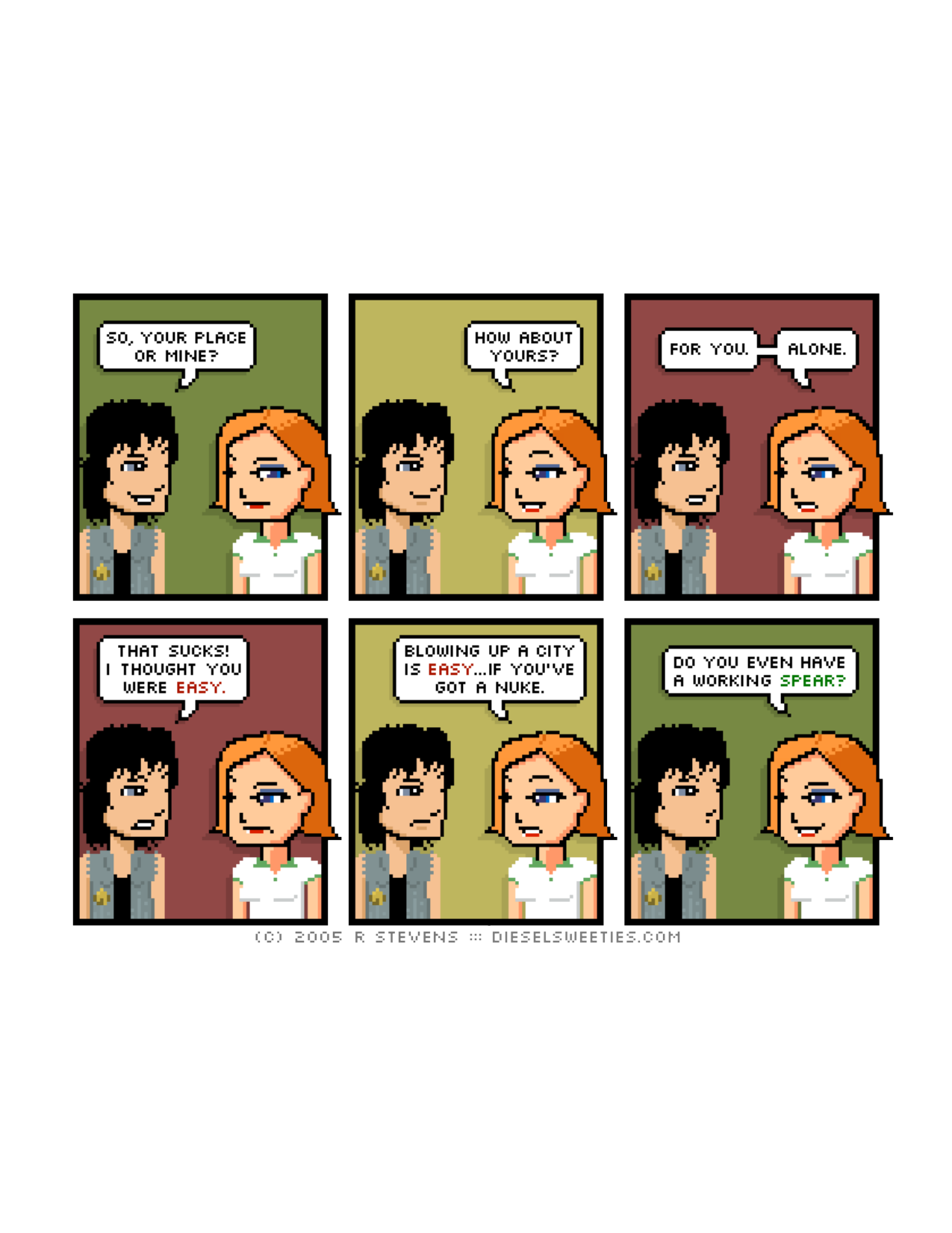Diesel Sweeties (ebook volumes), page 99. Diesel Sweeties by R. Stevens, CC BY-NC. https://dieselsweeties.com/ebooks/