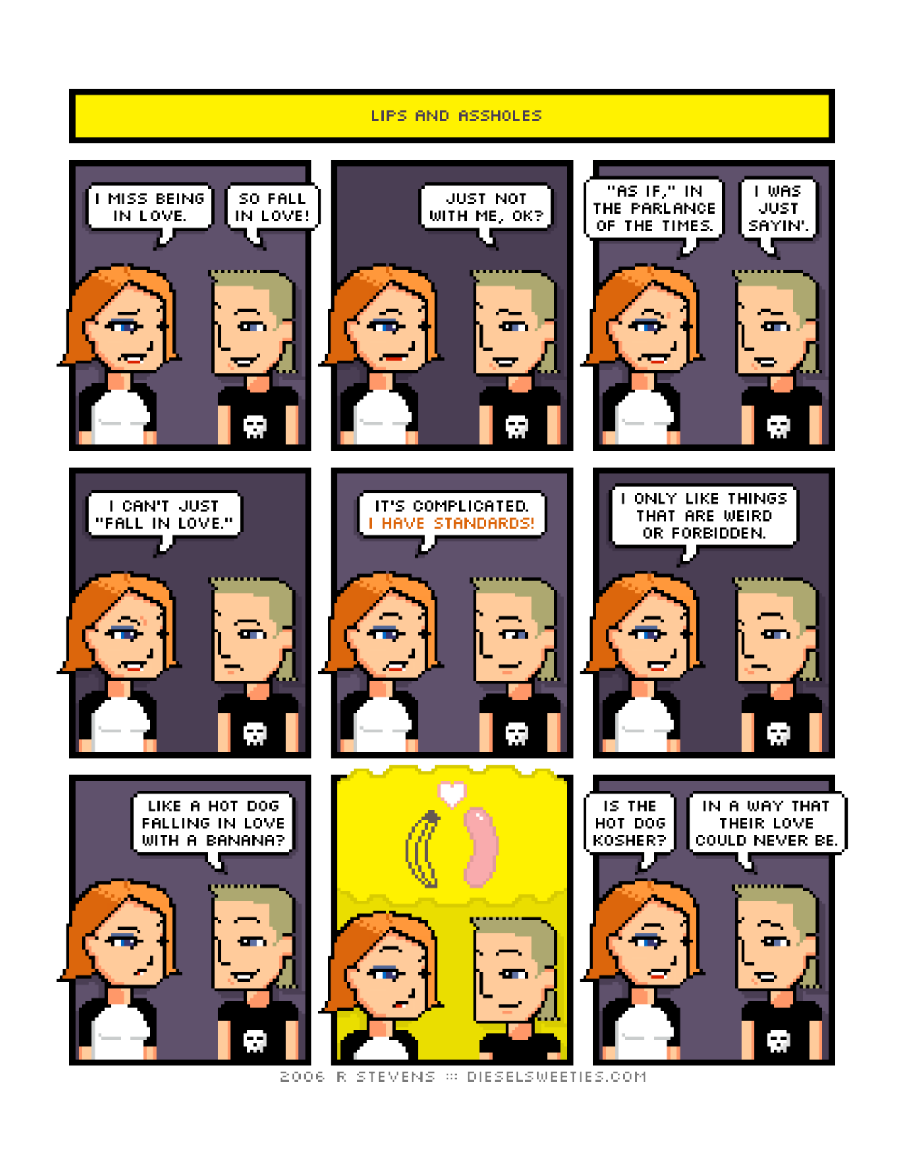 Diesel Sweeties (ebook volumes), page 104. Diesel Sweeties by R. Stevens, CC BY-NC. https://dieselsweeties.com/ebooks/