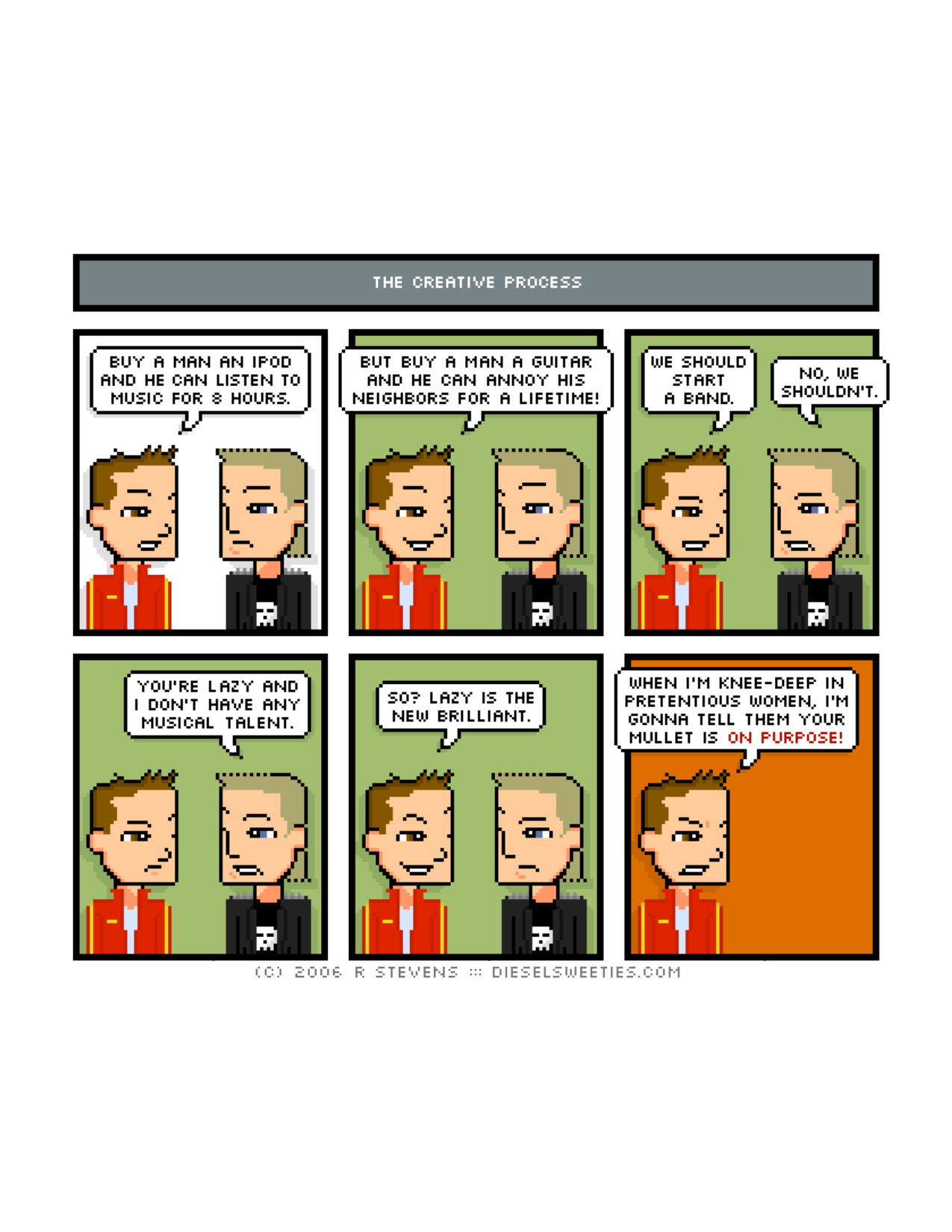Diesel Sweeties (ebook volumes), page 12. Diesel Sweeties by R. Stevens, CC BY-NC. https://dieselsweeties.com/ebooks/